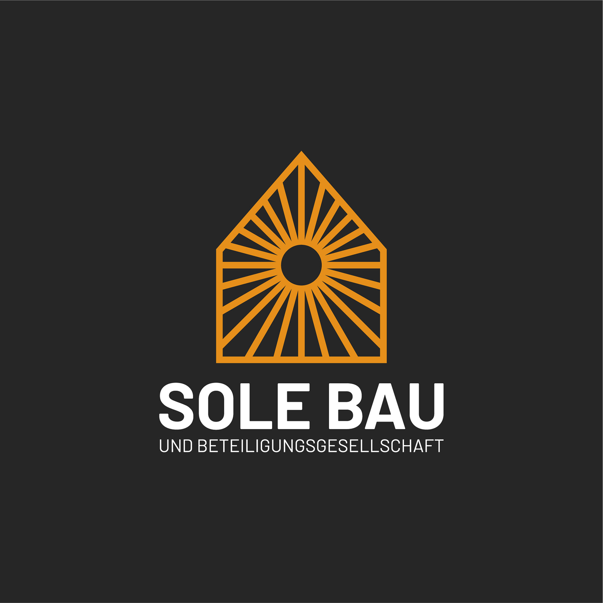 Logo on dark background