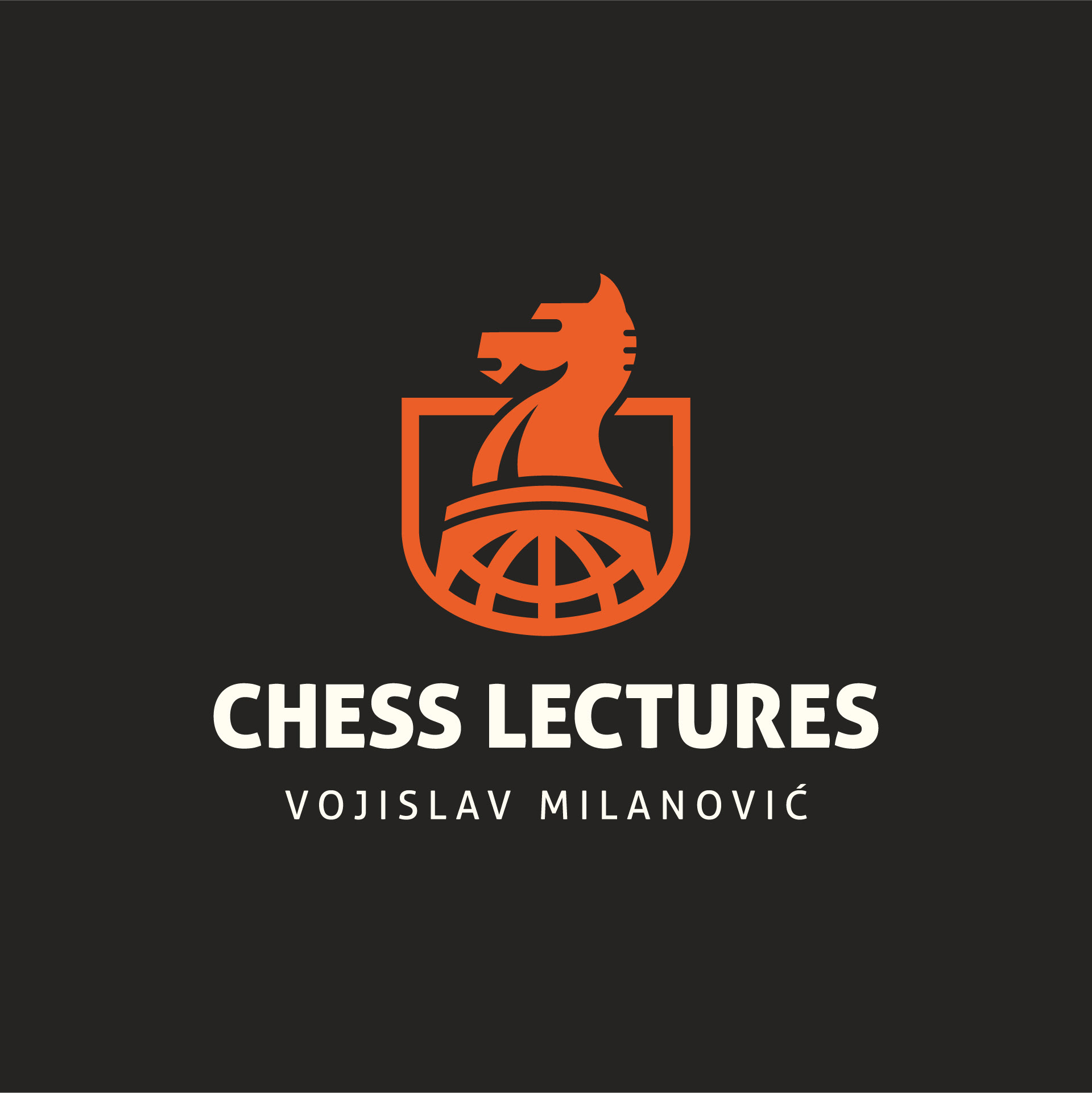 Logo on dark background