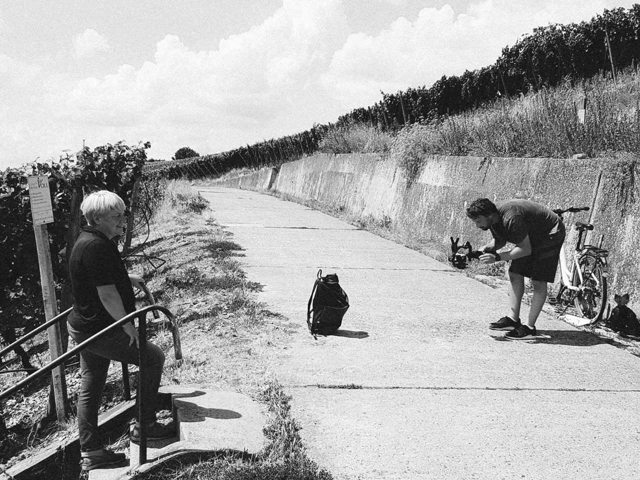 Kameraarbeit, imagefilm, vogelsburg, wein, main