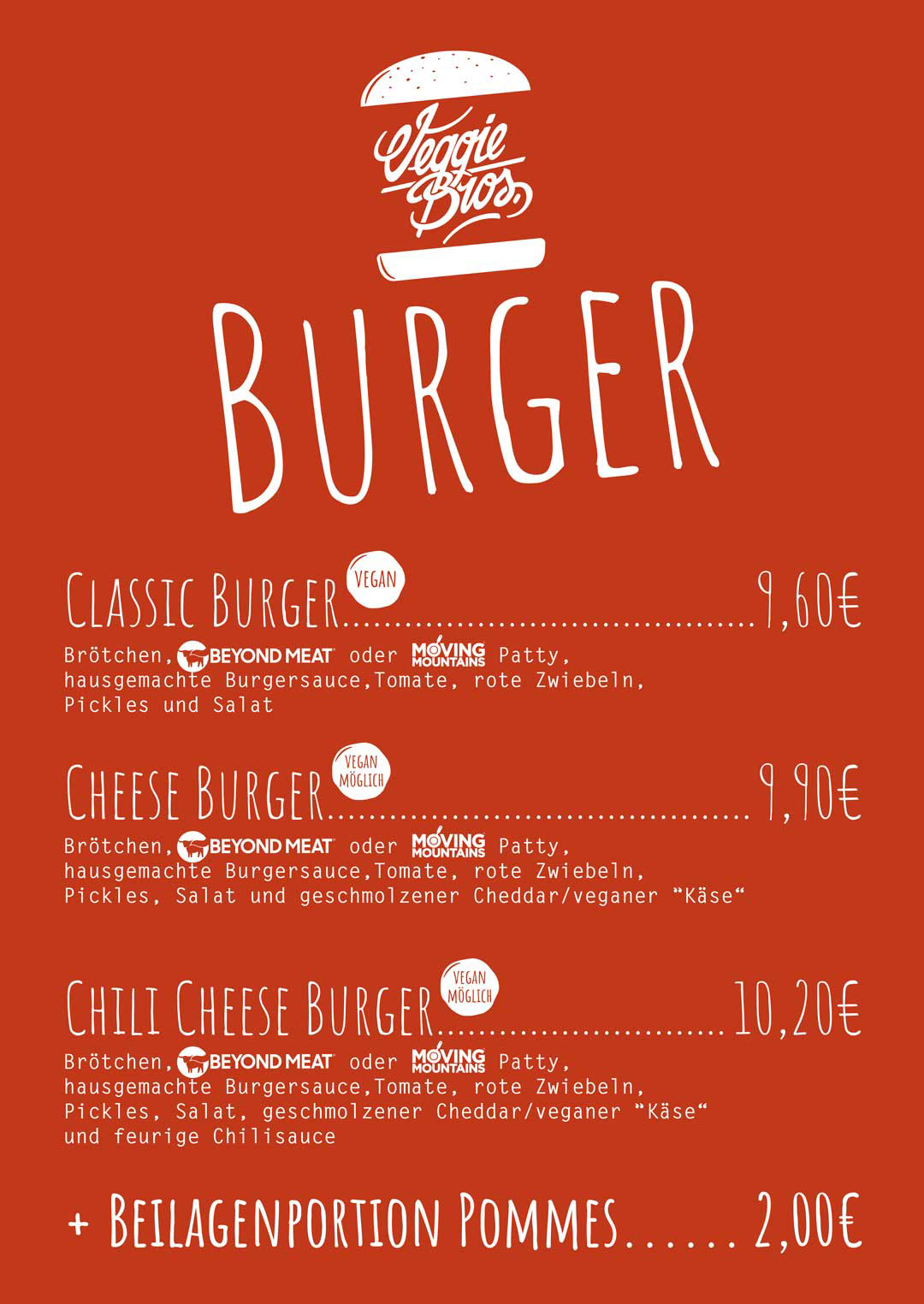 grafikdesign, speiskarte, illustrator, plakat, wuerzburg, veggie bros