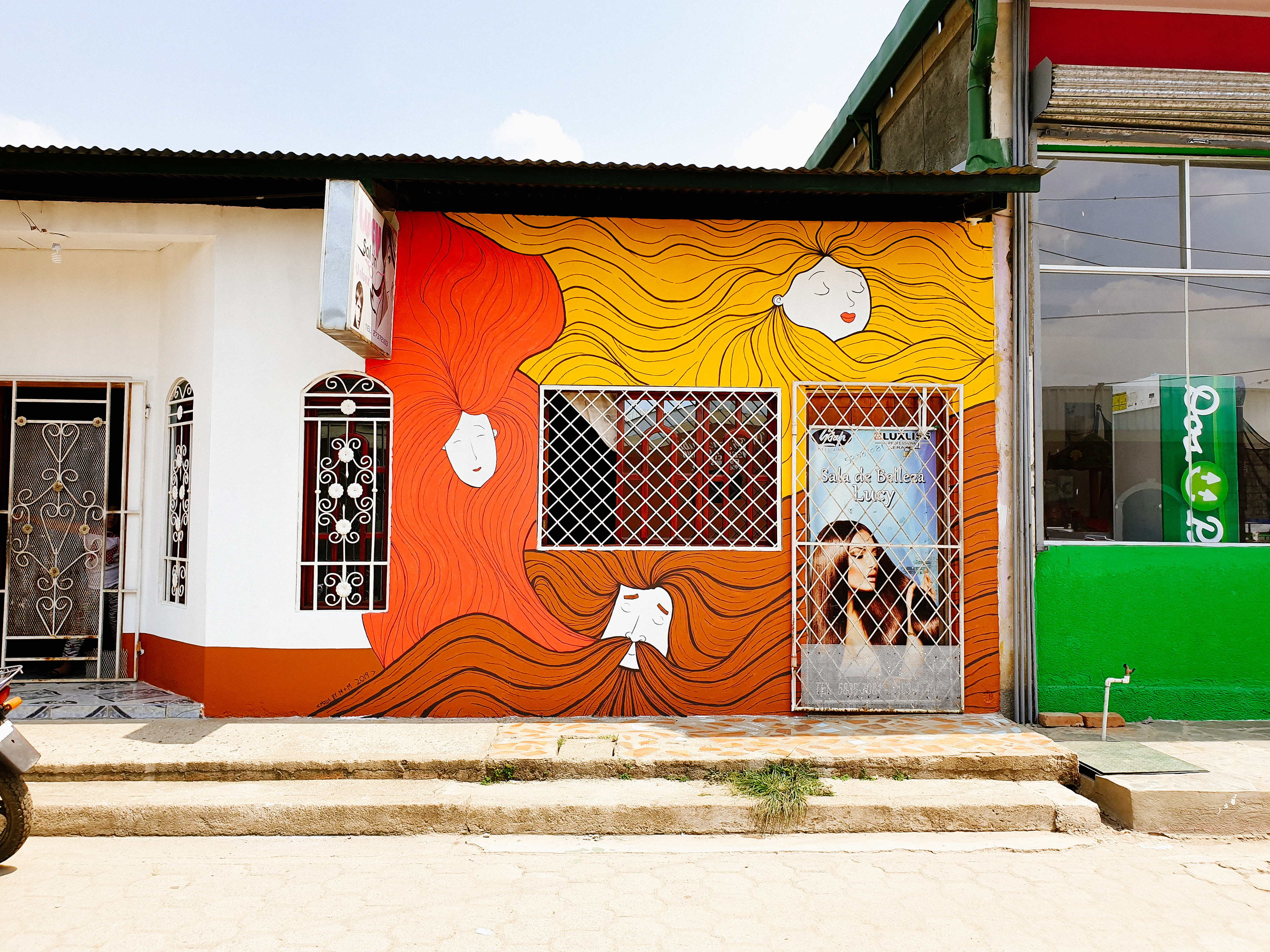 mural, wandmalerei, streetart, design, nicaragua, friseur, fotografie, franken, volkach, wuerzburg, totale