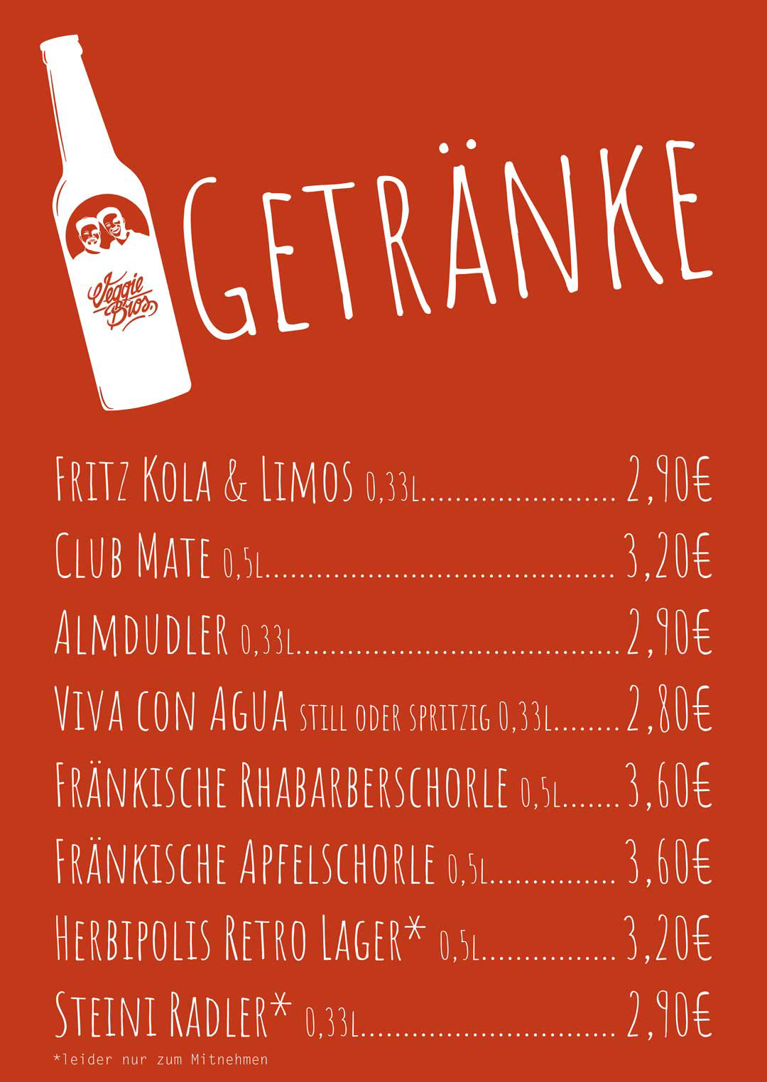 grafikdesign, speiskarte, illustrator, plakat, wuerzburg, veggie bros