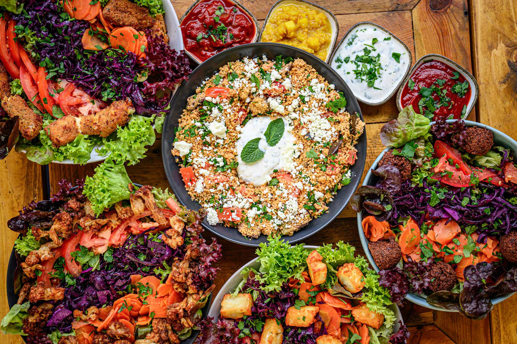 foodfotografie, würzburg, veggie bros, salate, couscous, fotograf, volkach