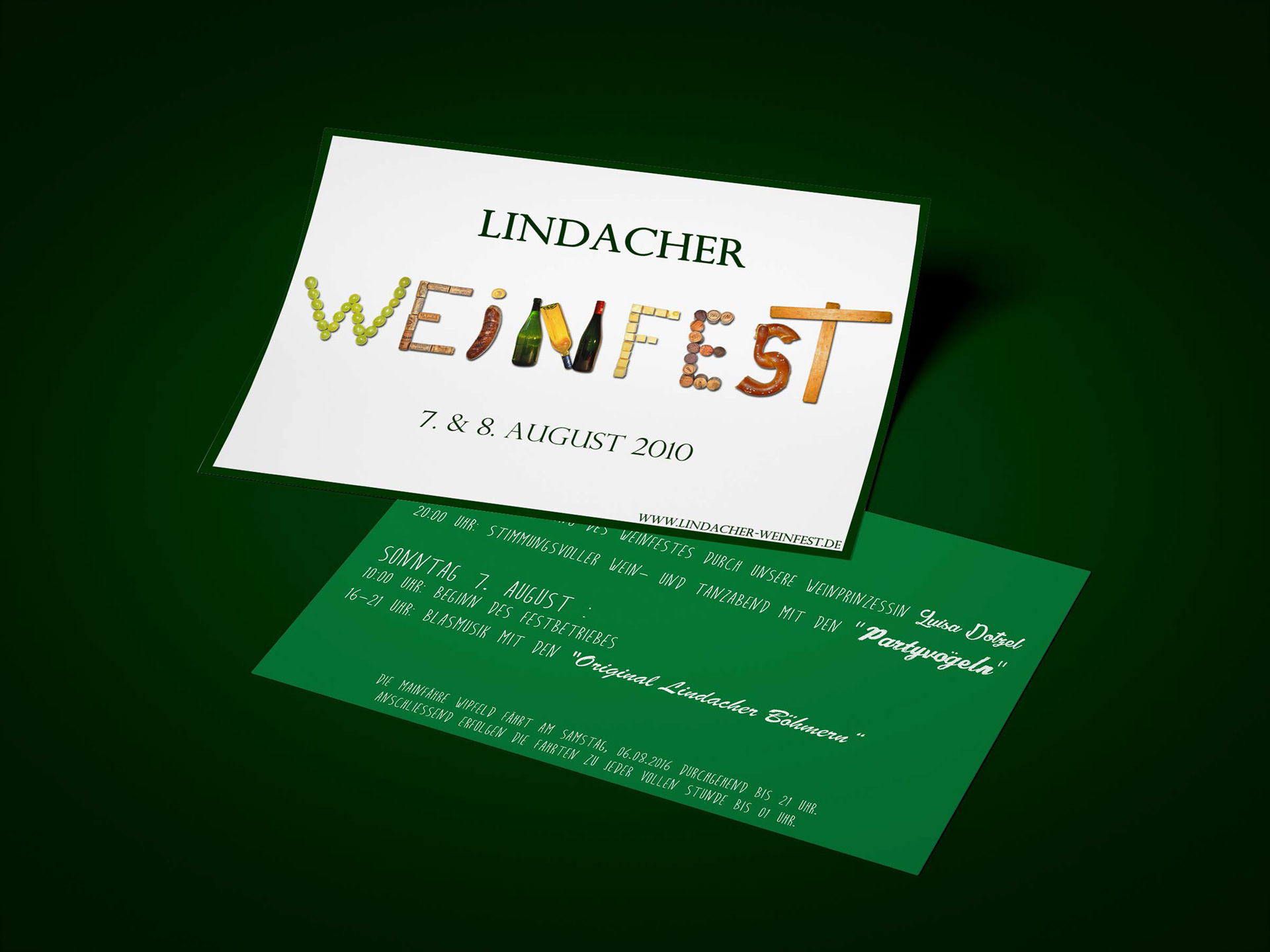 illustration, weinfest, lindach, franken, illustrator, volkach, flyer, flugblatt, wein, design, fotos, essen