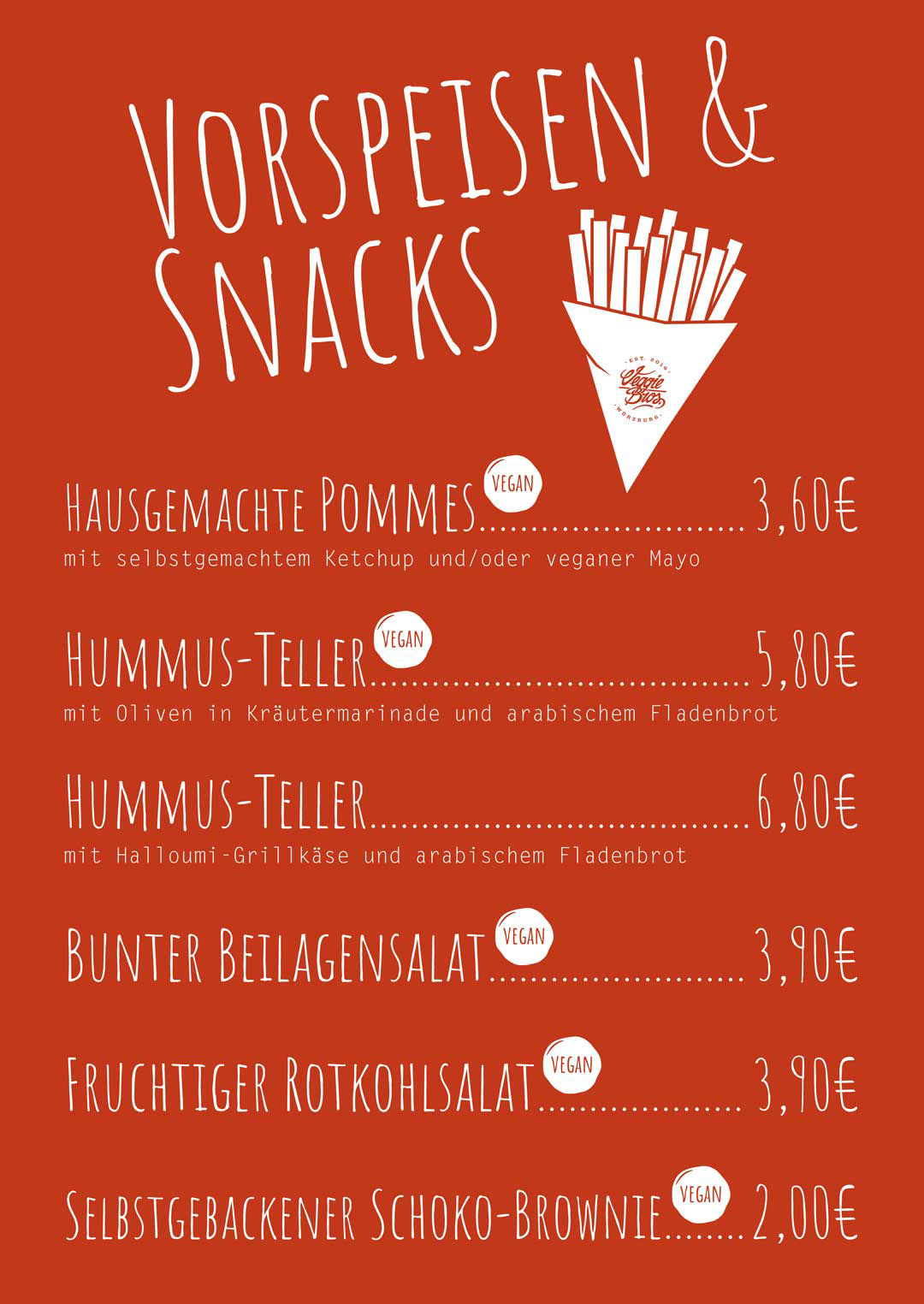 grafikdesign, speiskarte, illustrator, plakat, wuerzburg, veggie bros