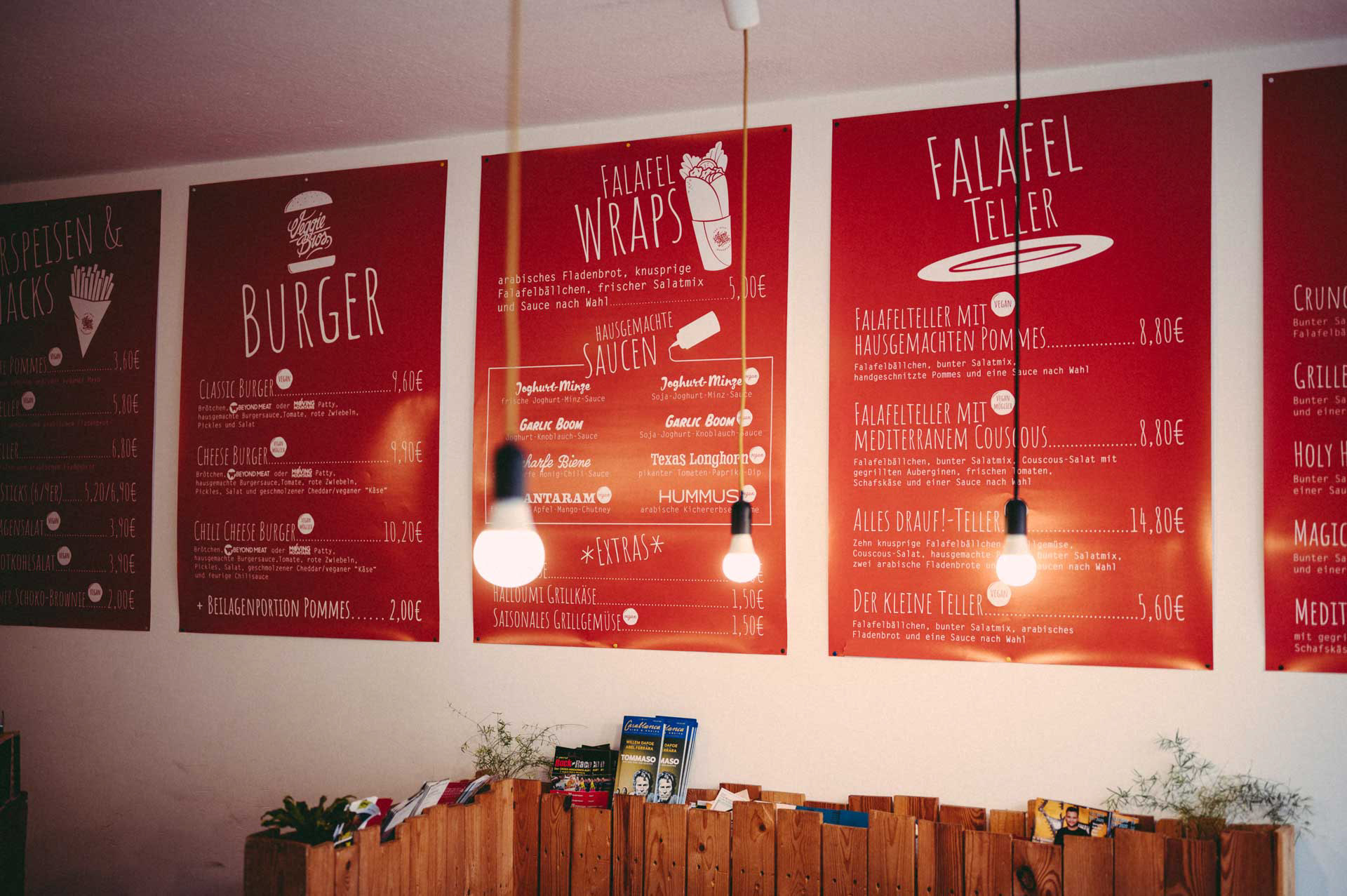 grafikdesign, speiskarte, plakate, veggie bros, wuerzburg, fotograf, volkach