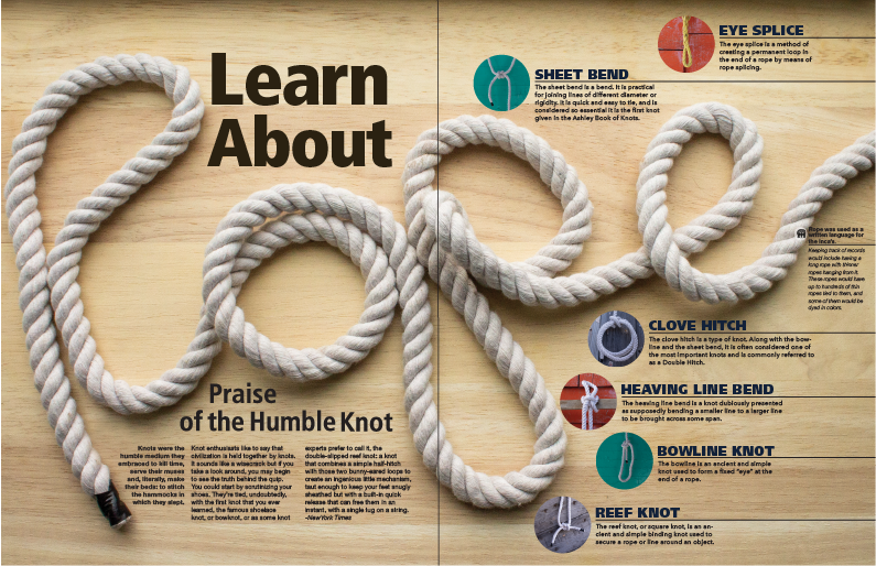 School Work: Rope Photography & Layout Design