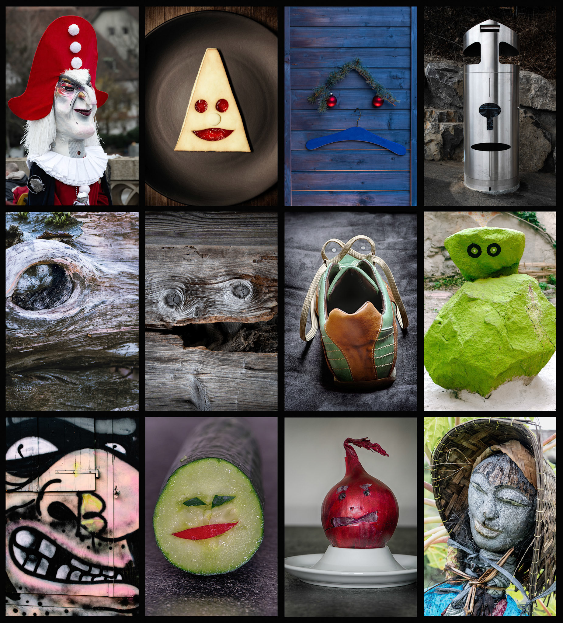 Abstrahierte Gesichter (Pareidolie)