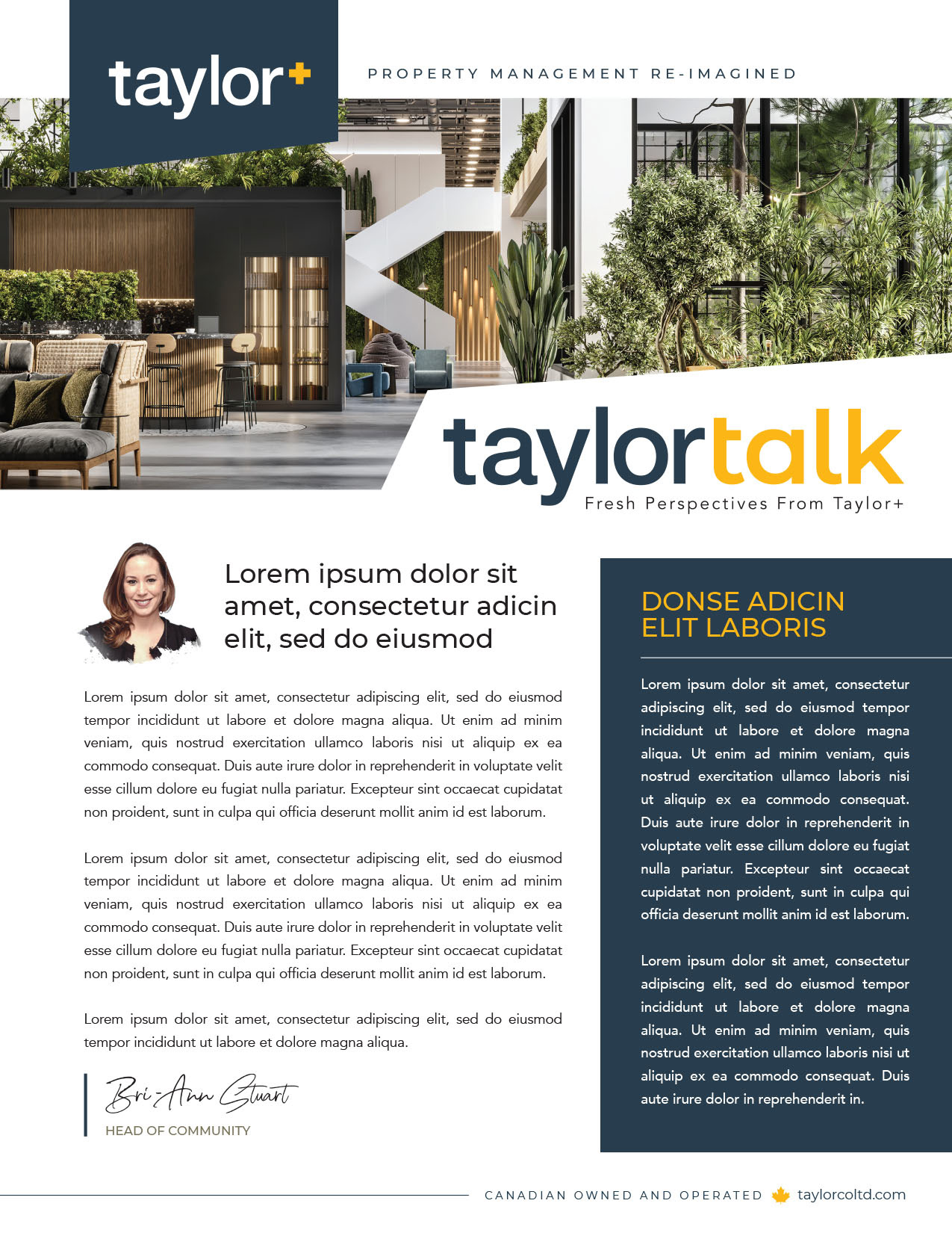Taylor Property Management Newsletter