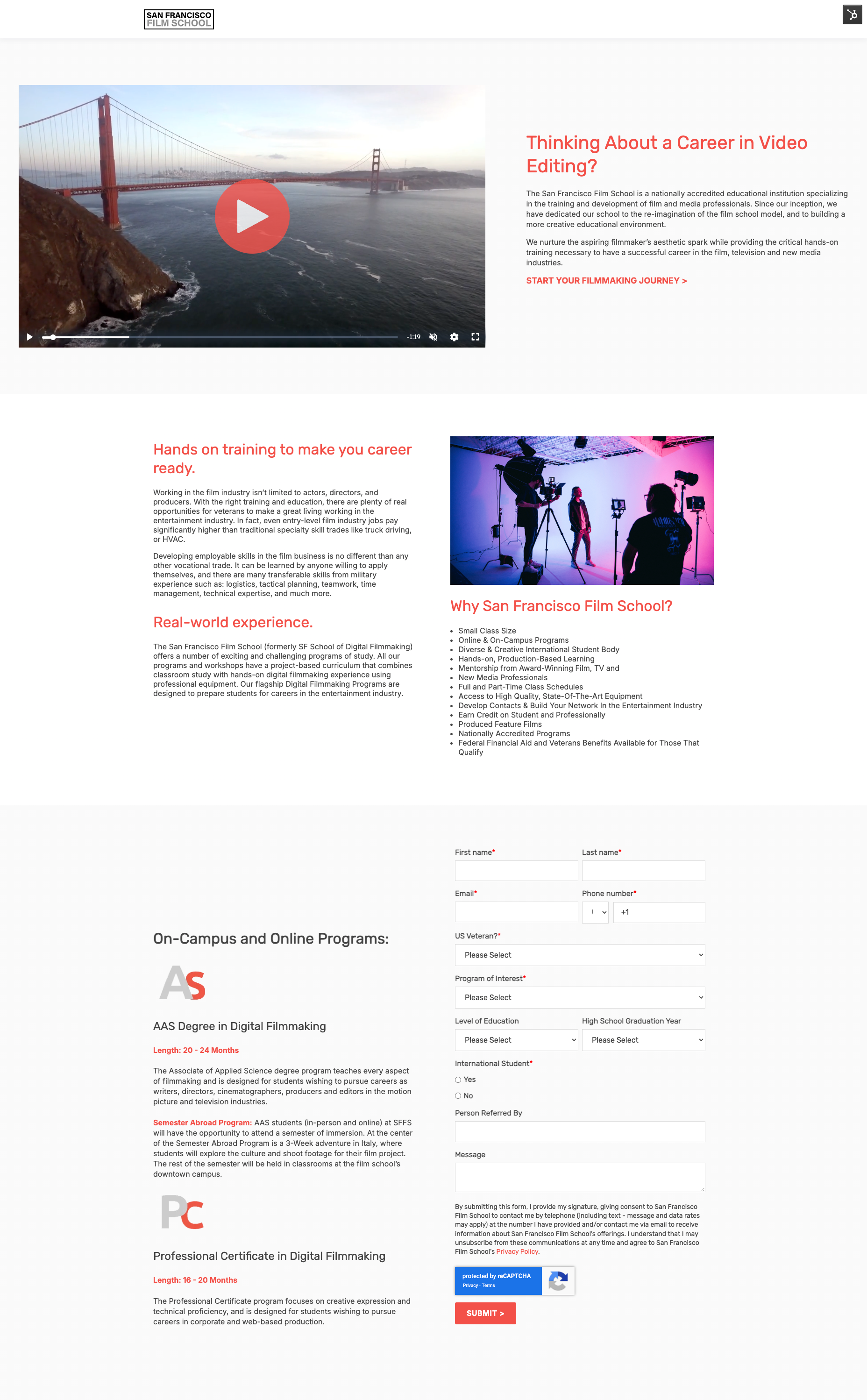 Landing Page - Design/Content Creation