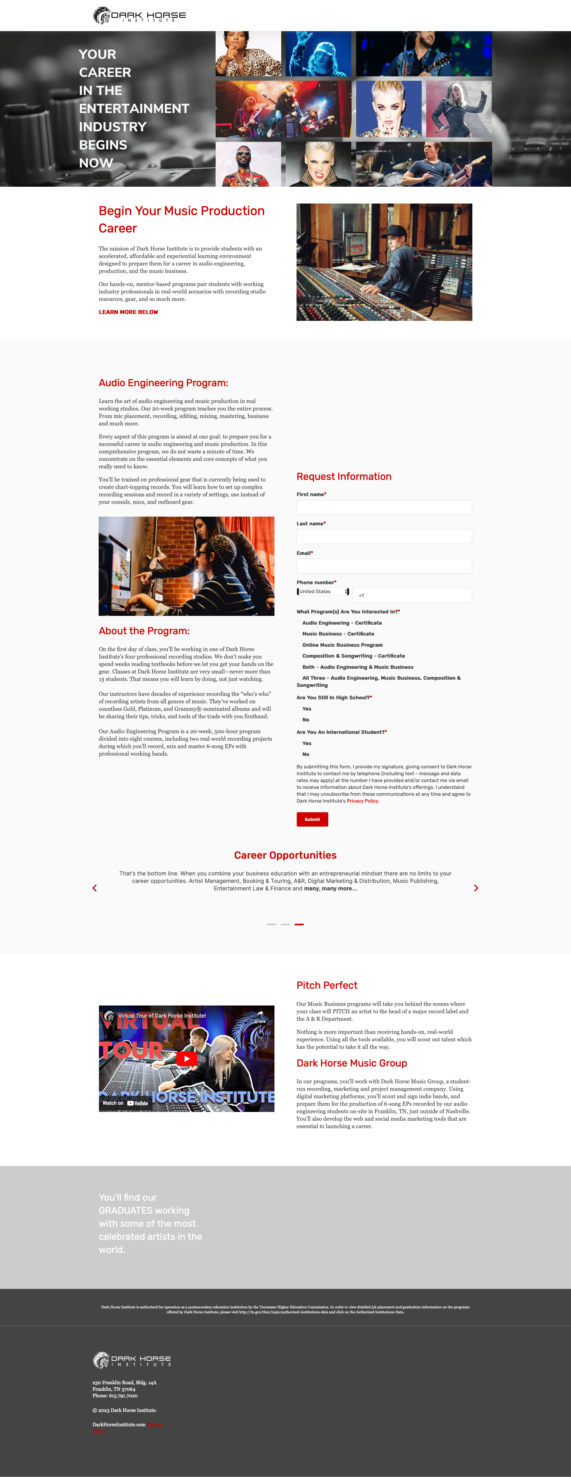 Landing Page - Design/Content Creation