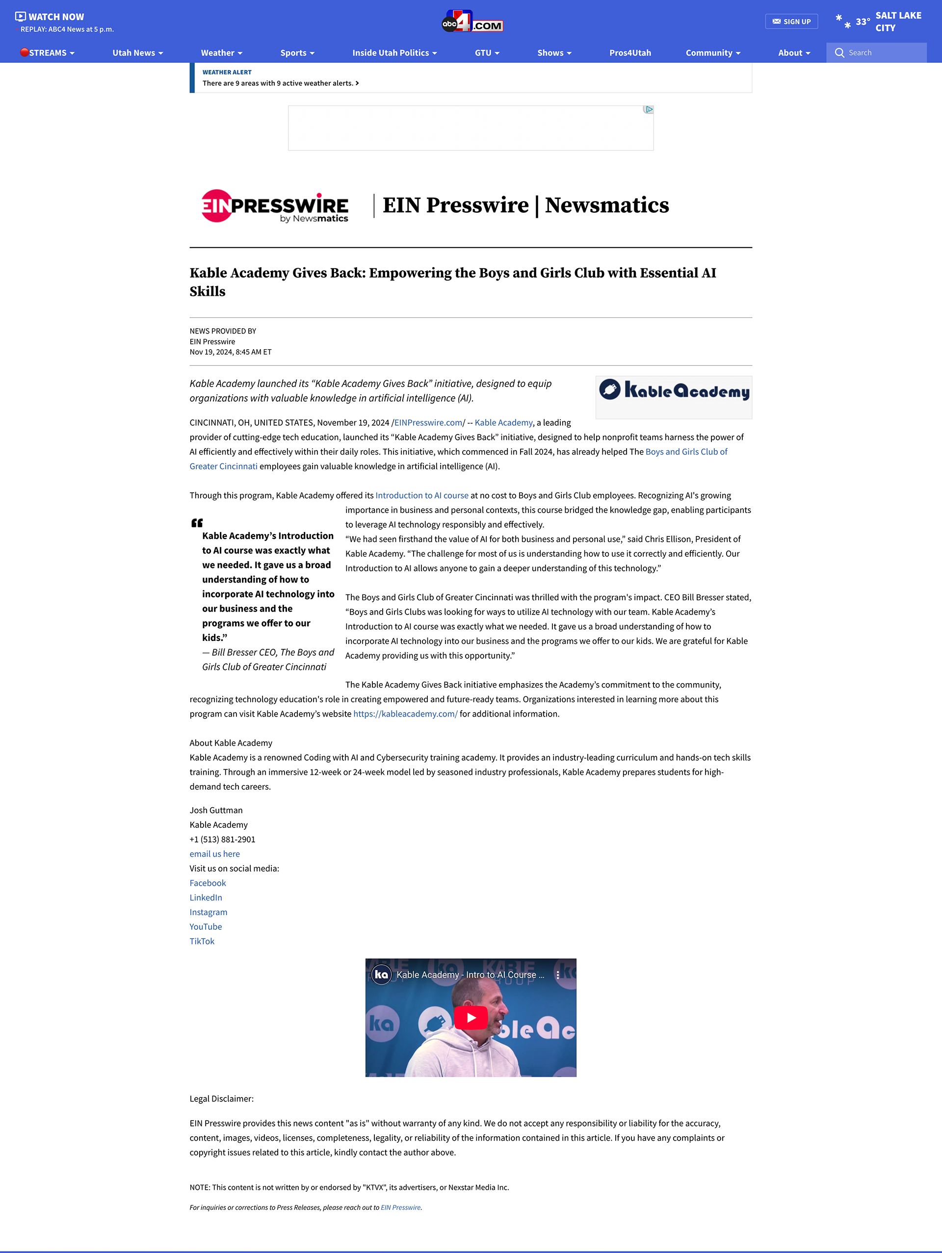 Press Release - Content