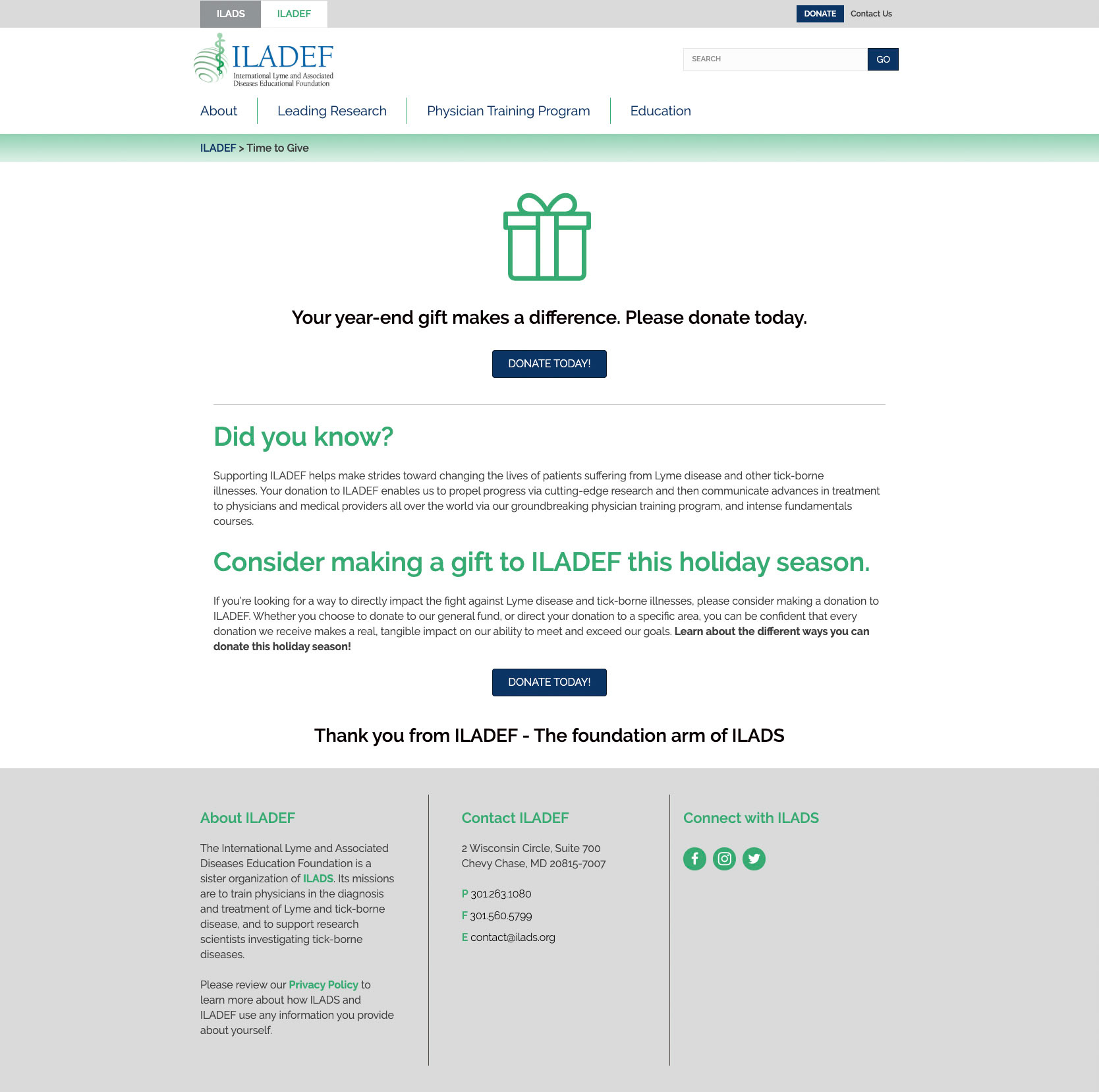 Giving Tuesday Landing Page - Design/Content Creation