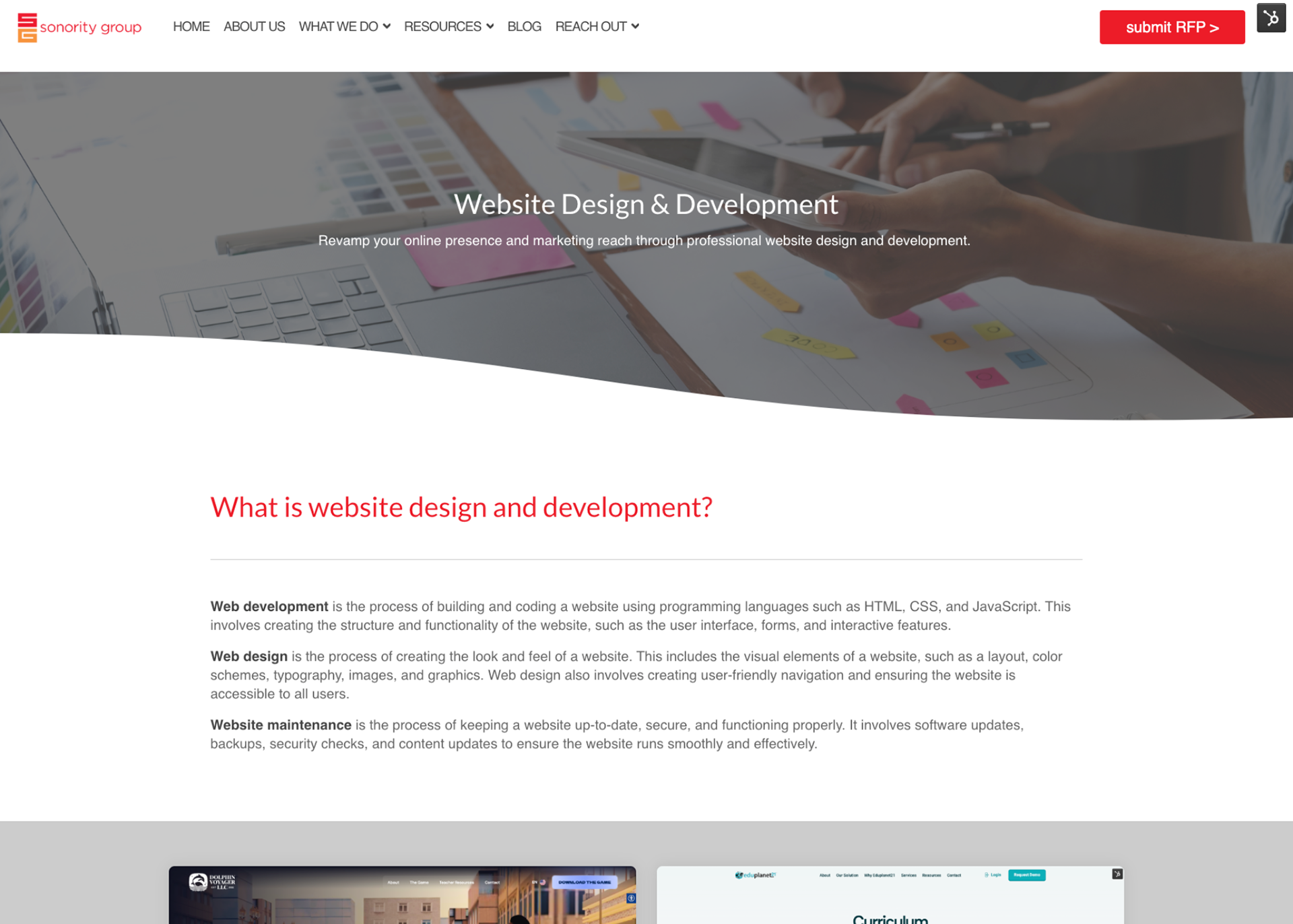 Website Project - Design/Content Creation