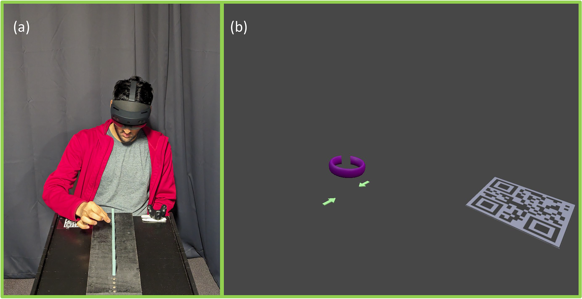 No-Avatar, Physical pegs, Pinch-to-grasp interaction technique