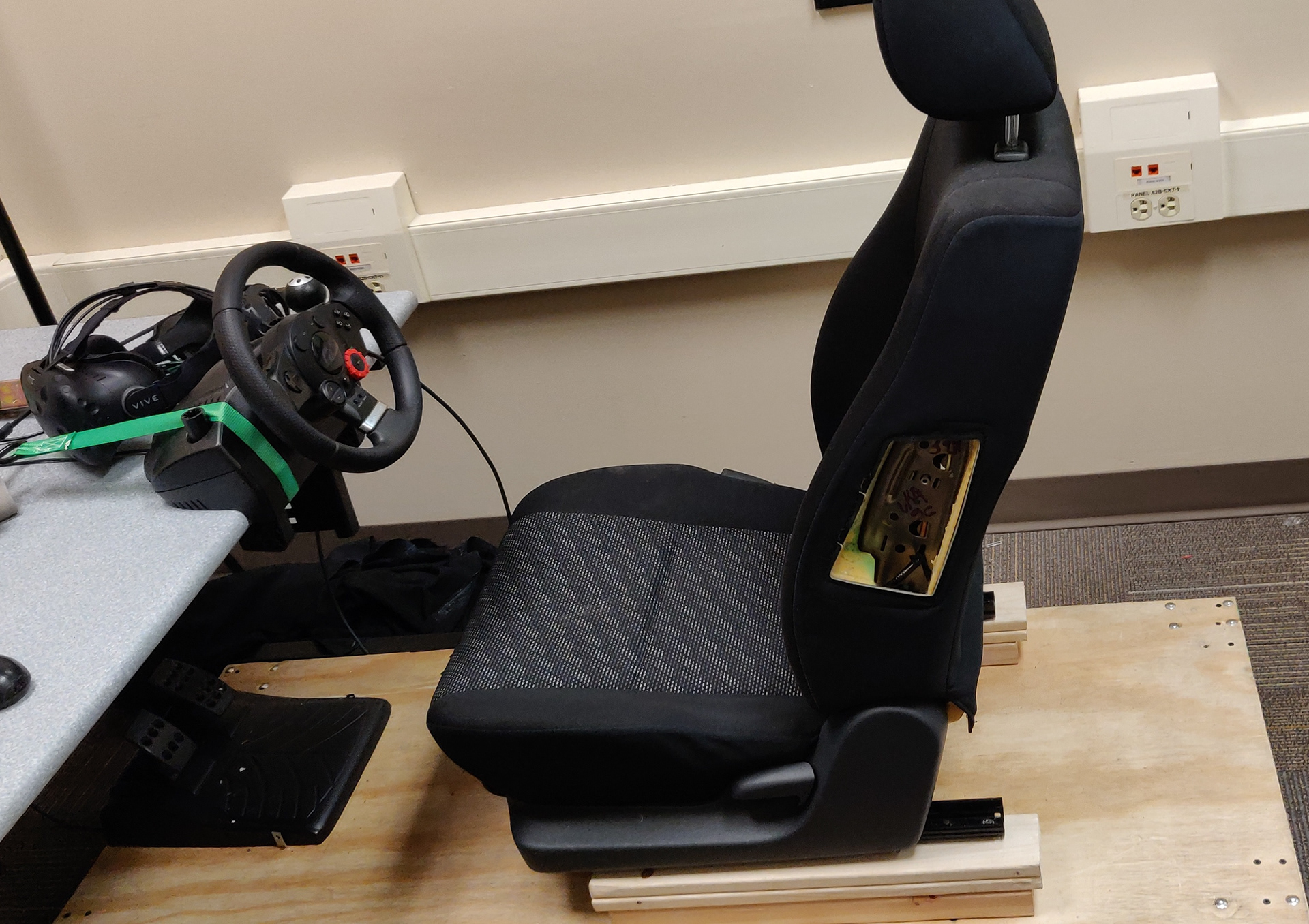Simulator set up in progress