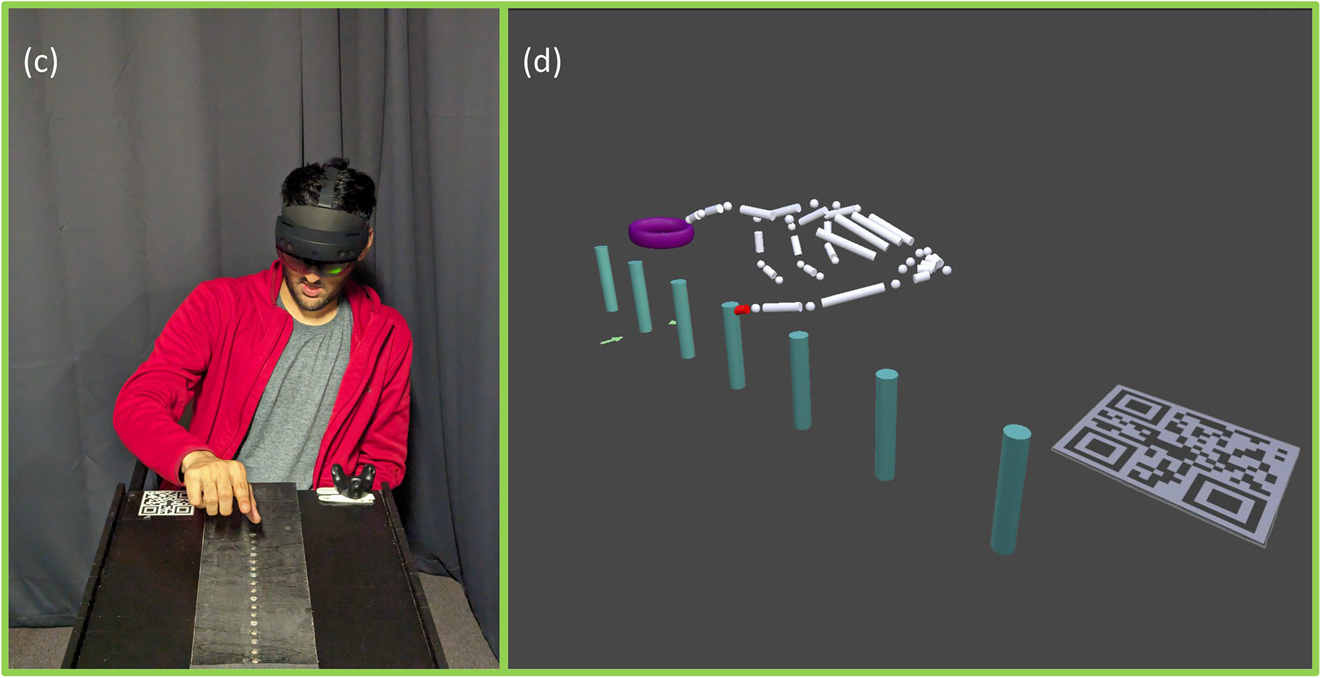 Avatar, Virtual pegs, Stick-on-touch interaction technique