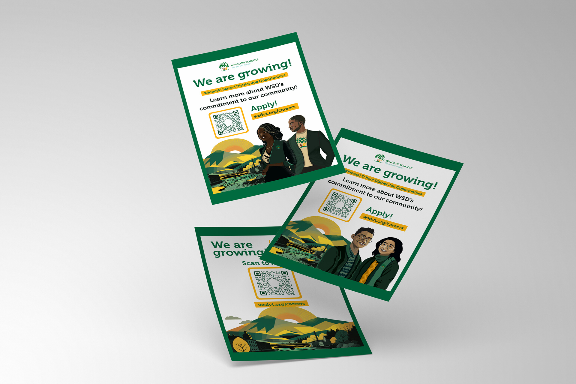 Recruiment Flyer w/ Illustrated Characters