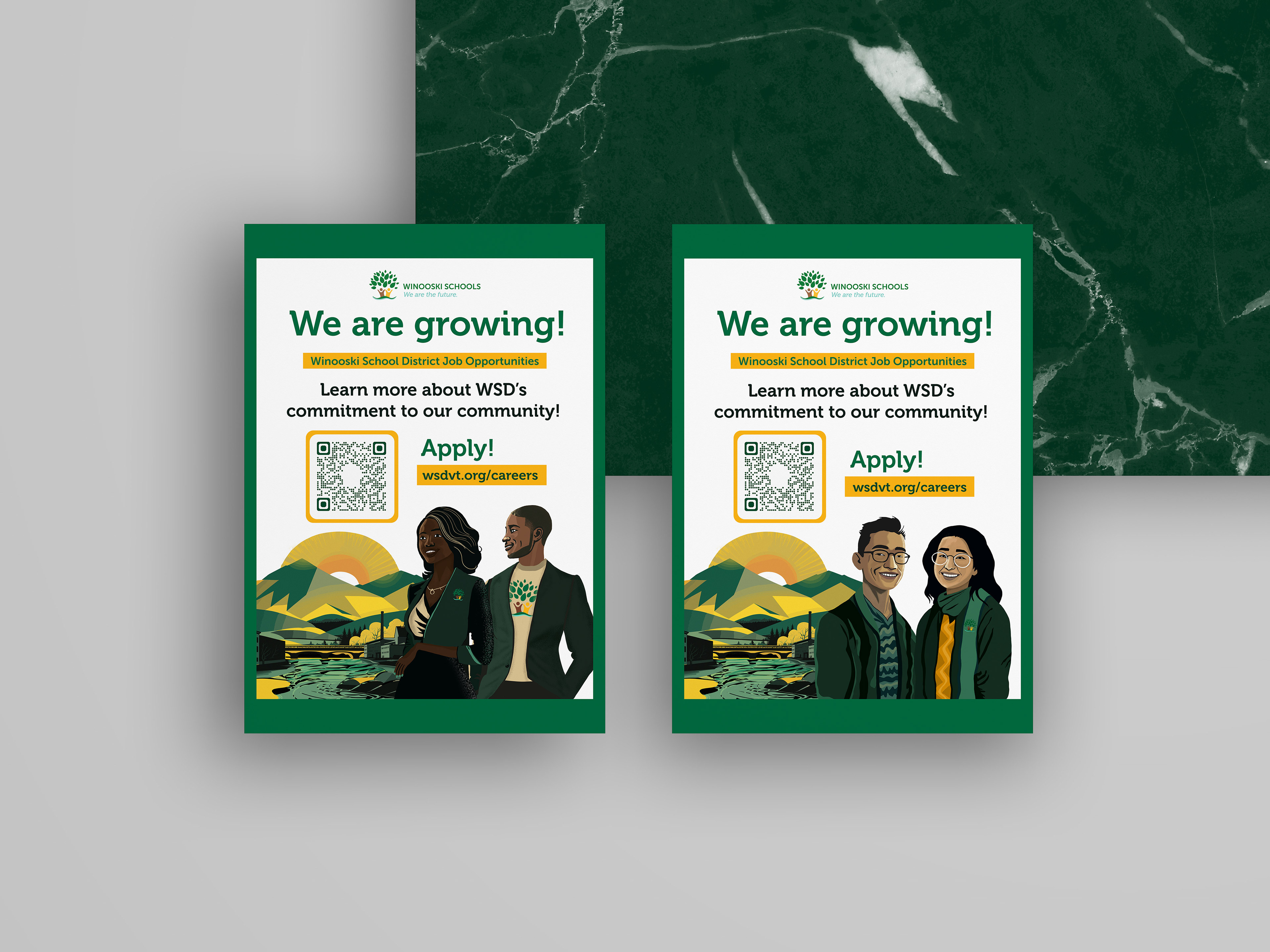 Recruiment Flyer w/ Illustrated Characters