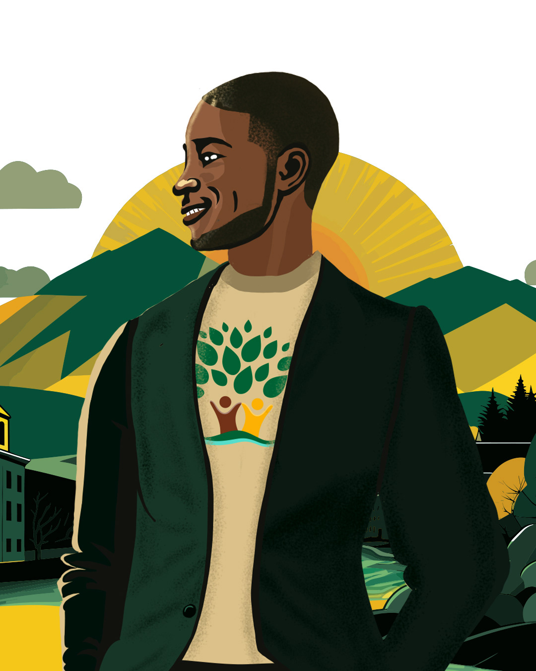 Africana Male Illustation for WSD