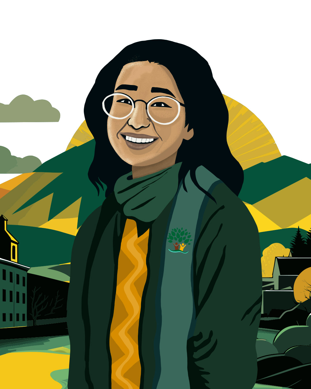 Nepali female Illustation for WSD