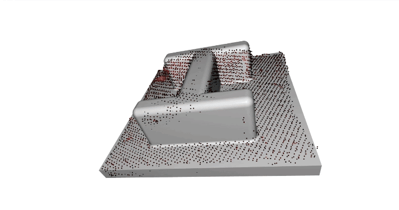 Aligned 3D Reconstructed Scan with an ideal model