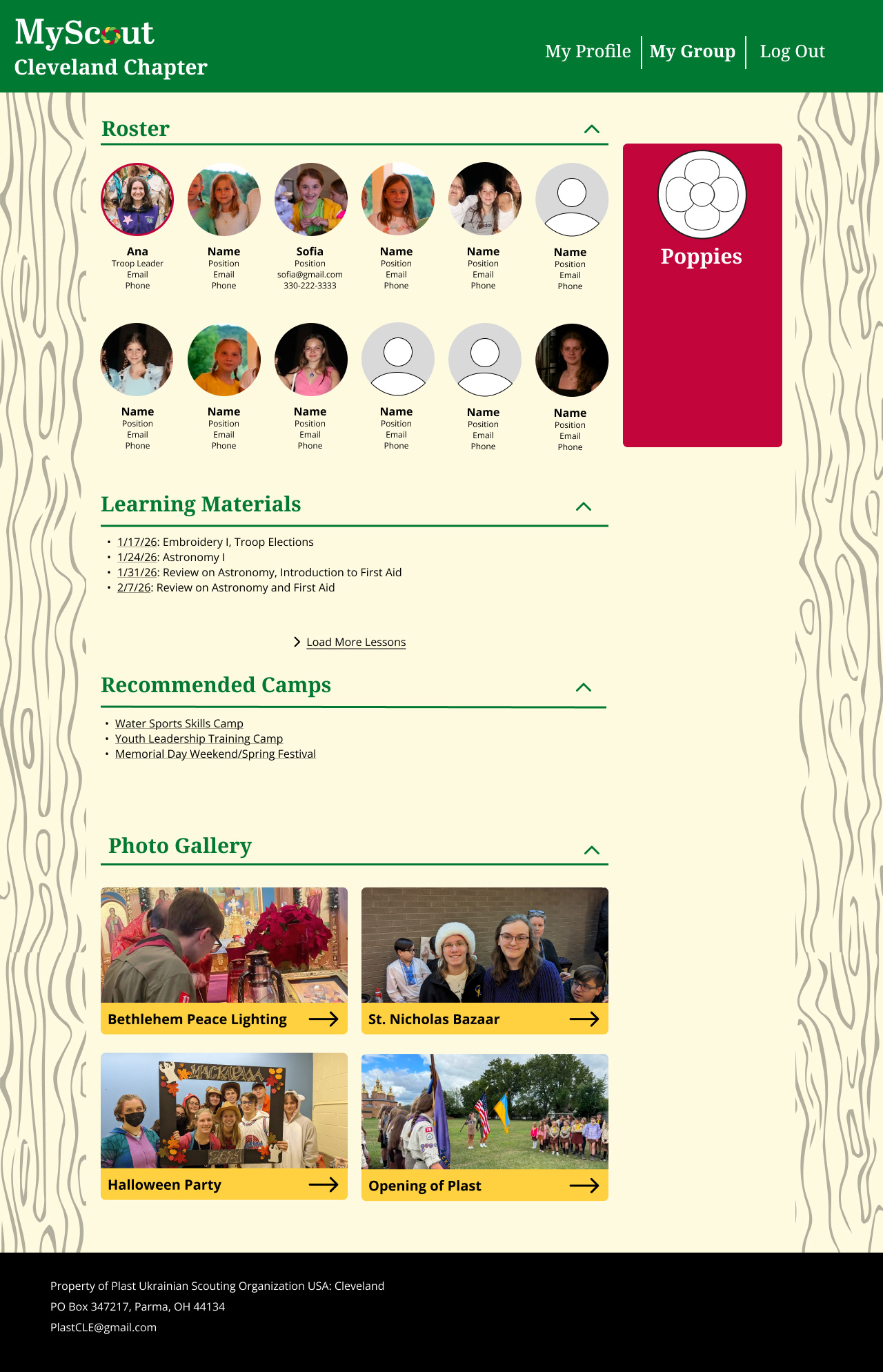 Group Page