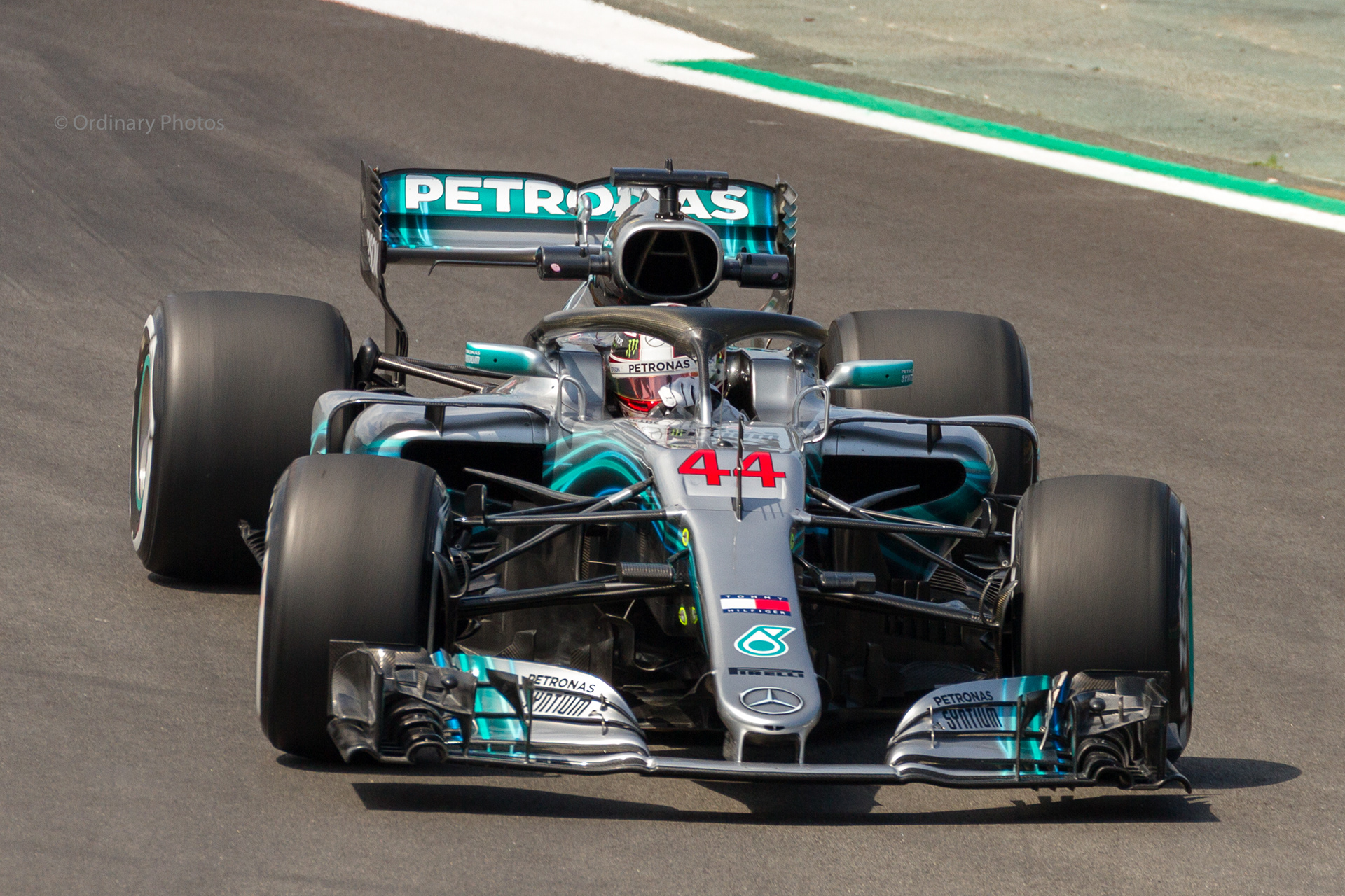 Lewis Hamilton during the Formula 1 Grand Prix at the Circuit de Barcelona-Catalunya in 2018