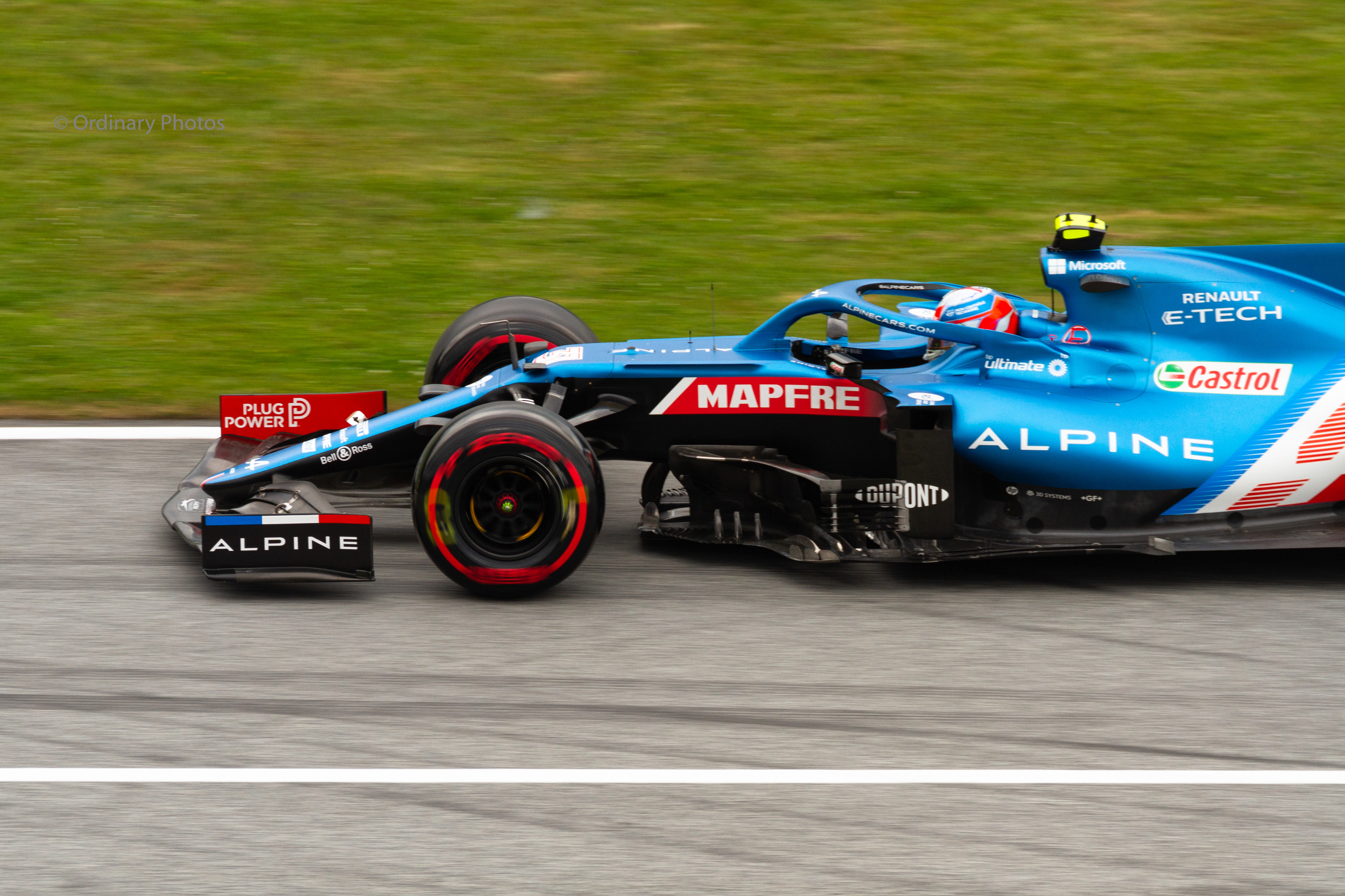 Esteban Ocon in thee Alpine during the Grand Prix of Austria 2021