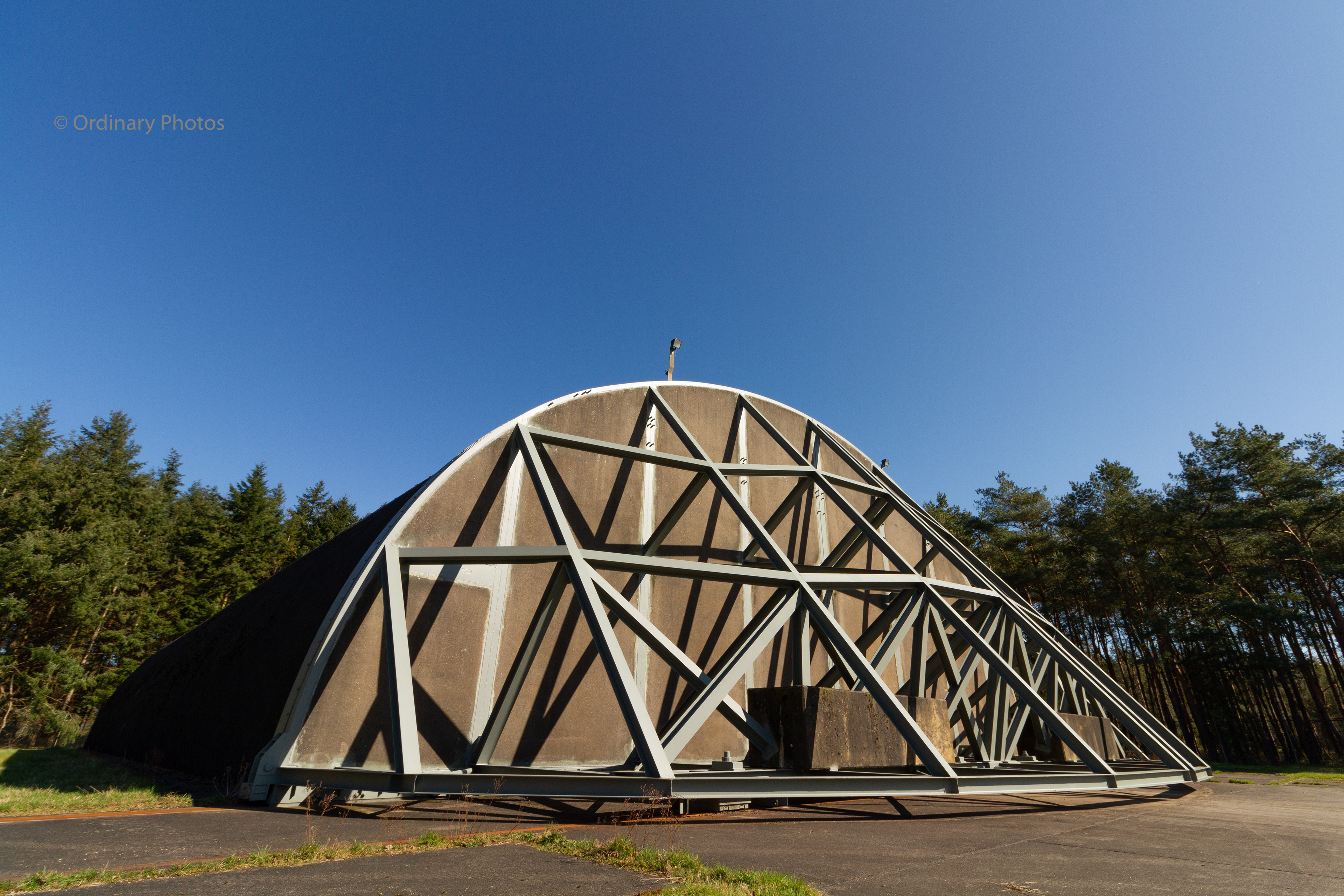 A shelter in the shelter area at former airbase Soesterberg