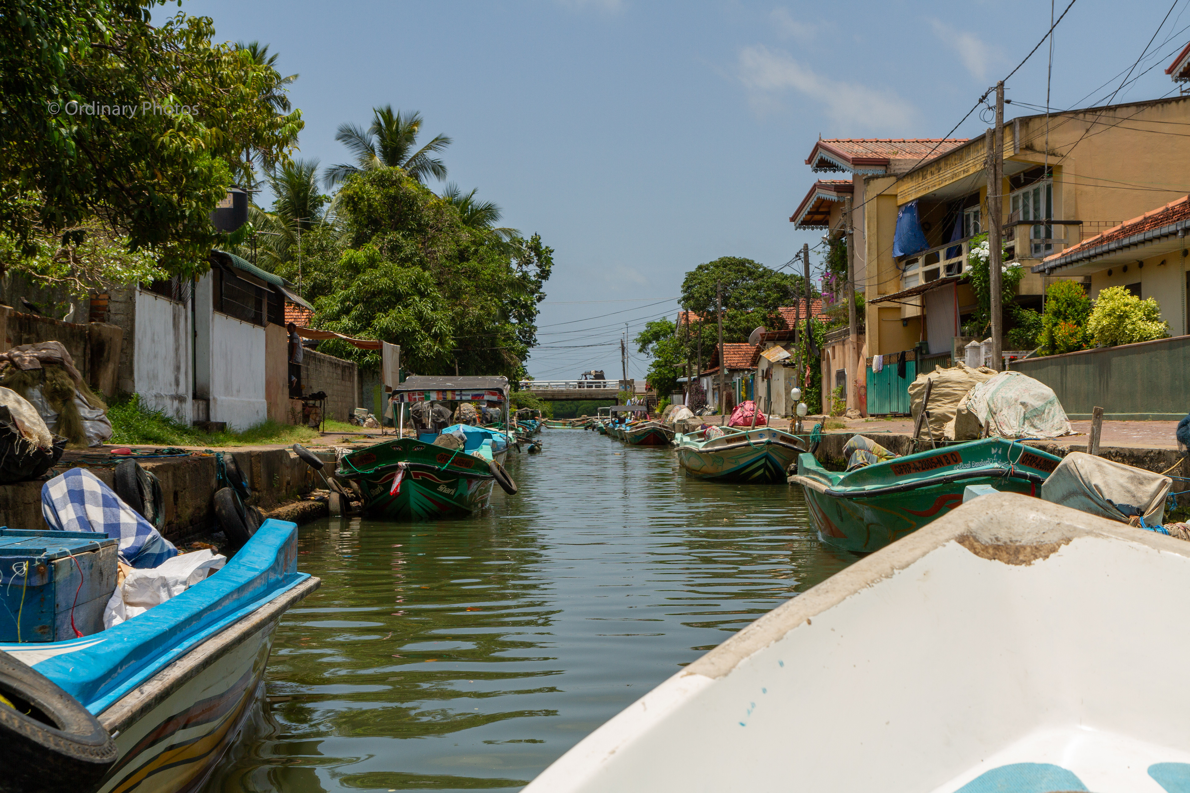 On the way to the Negombo Lagoon via the Dutch Canal