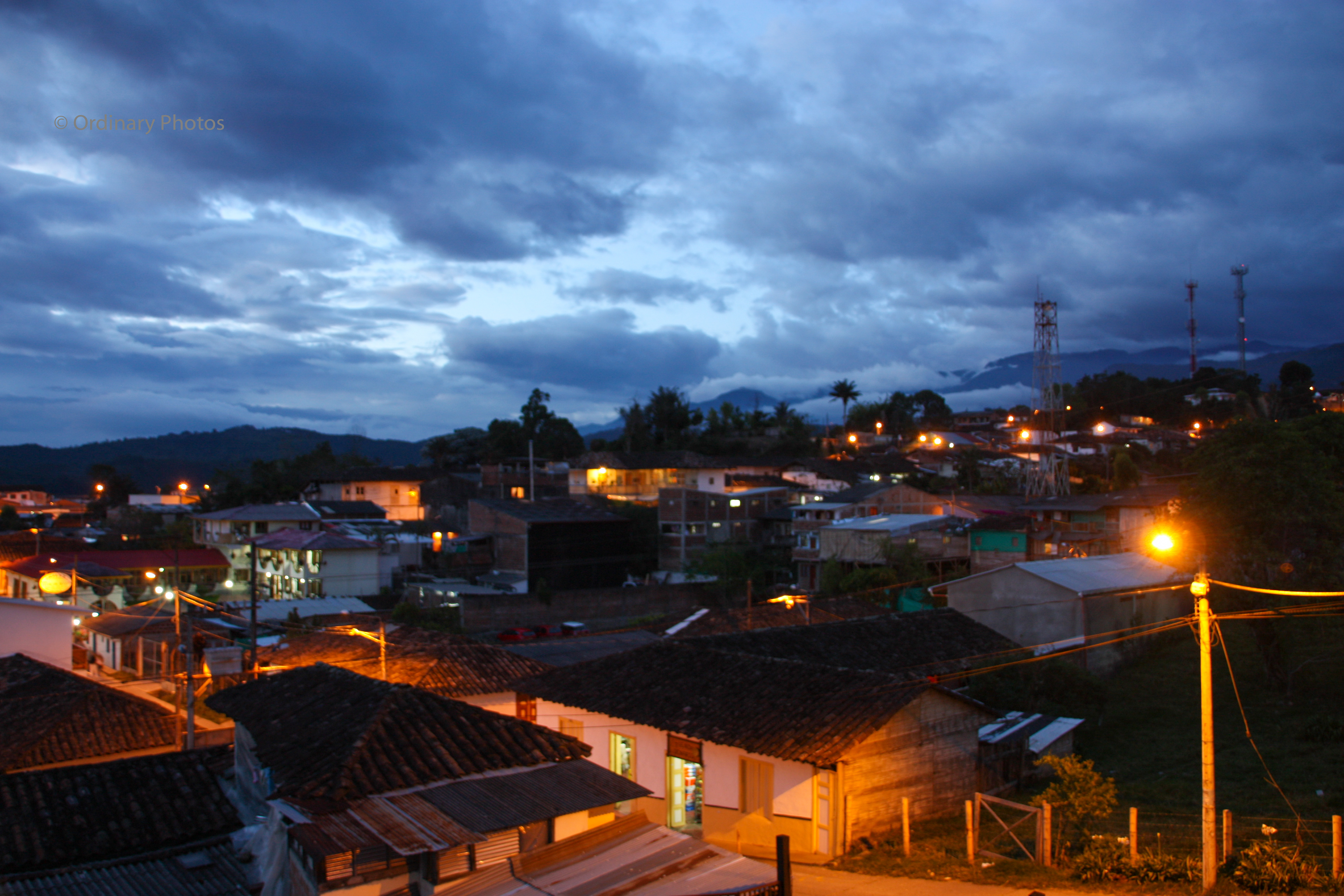Salento aan het begin van de avond