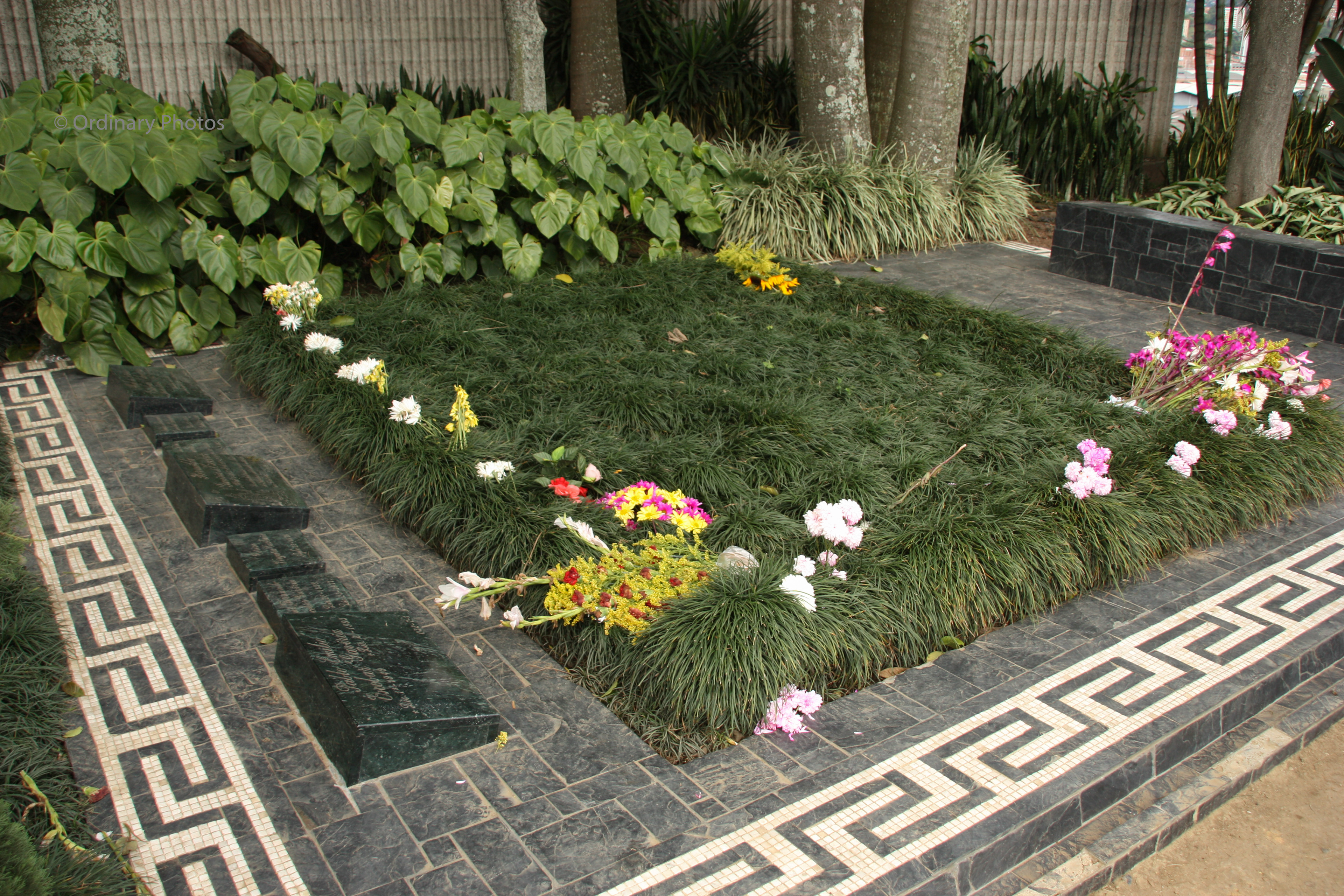 The family tomb in which Pablo Escobar is buried