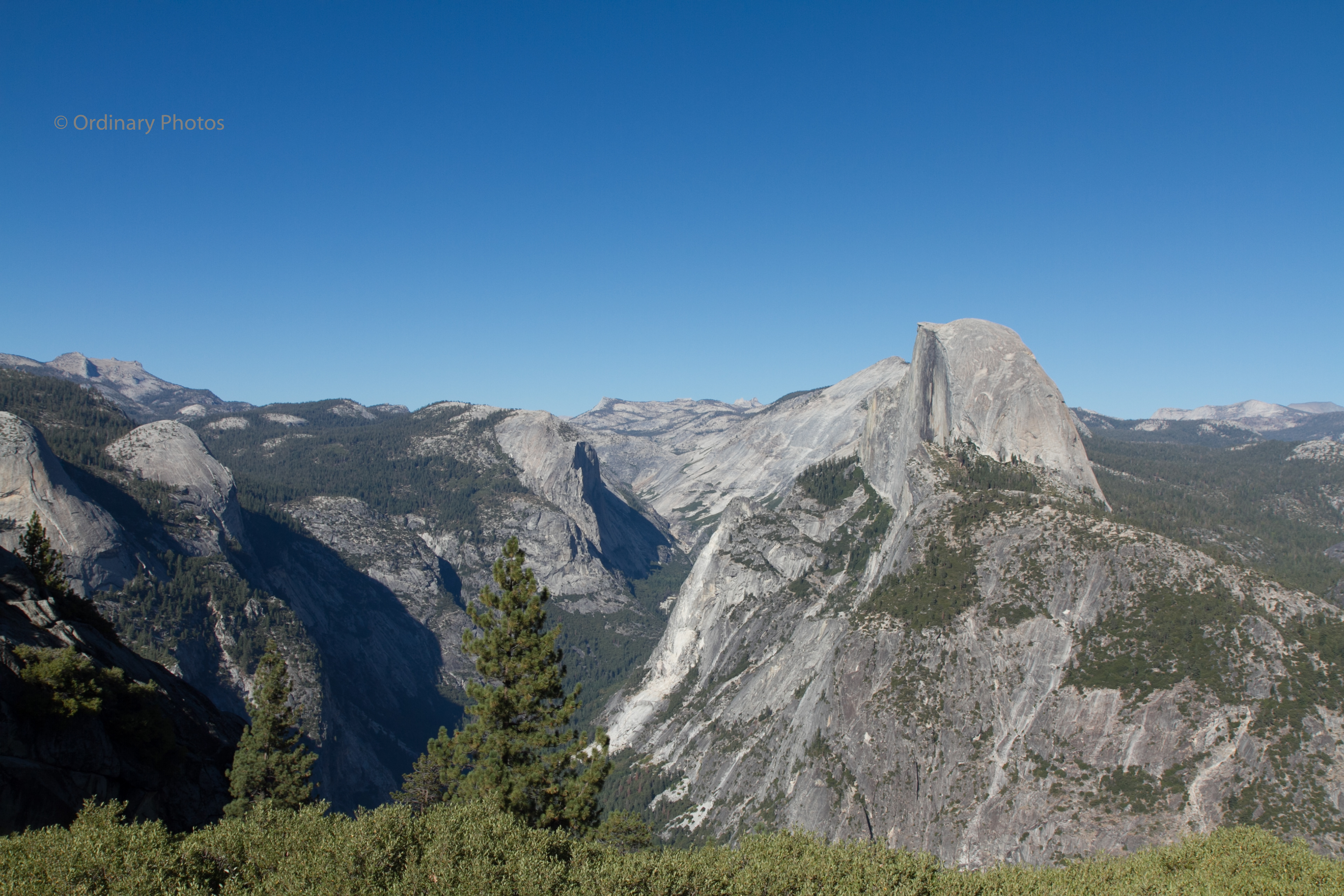 Yosemite National Park seen from Glacier Point