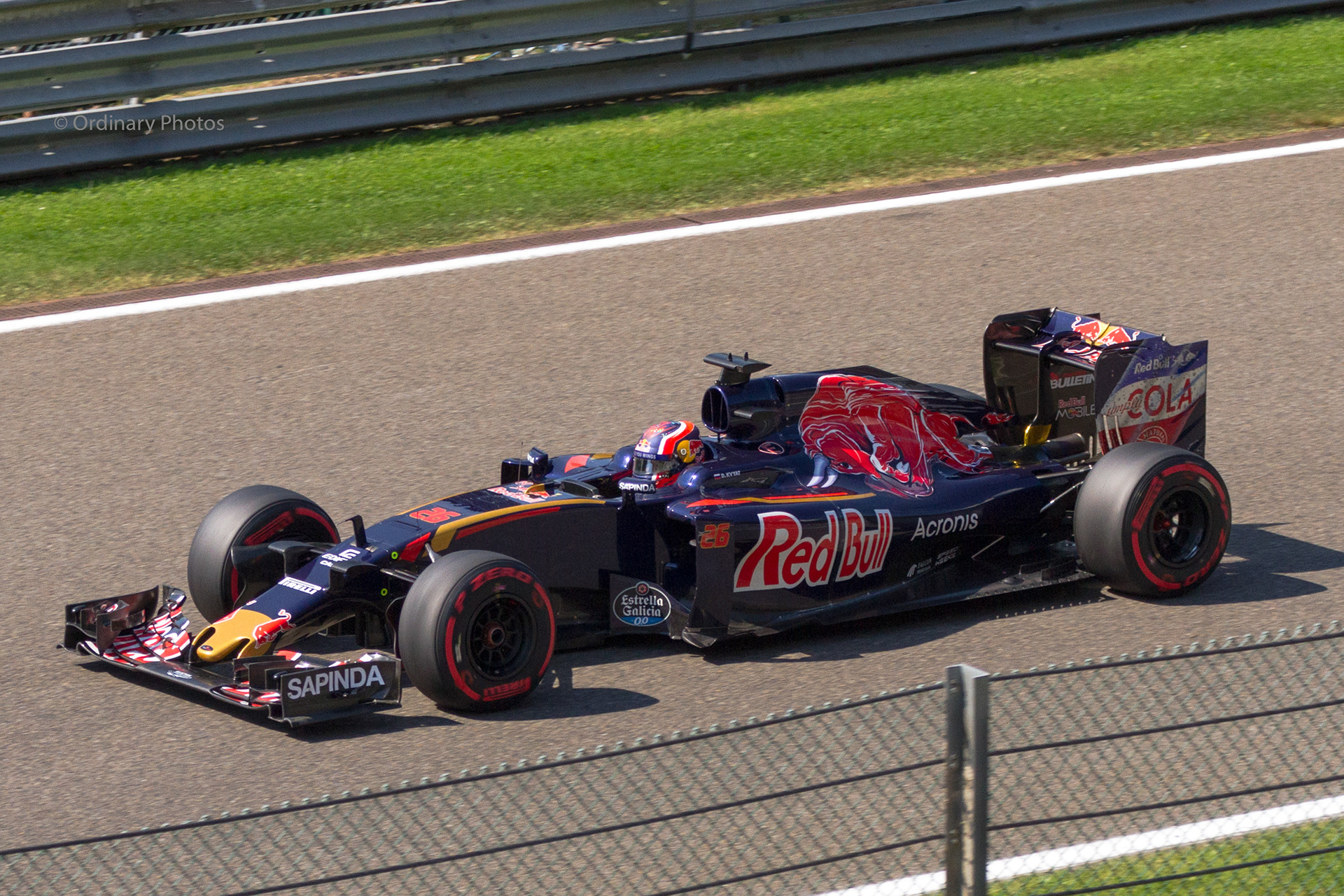 Daniil Kvyat in the Toro Rosso STR11 during the Formula 1 Belgian Grand Prix in 2016