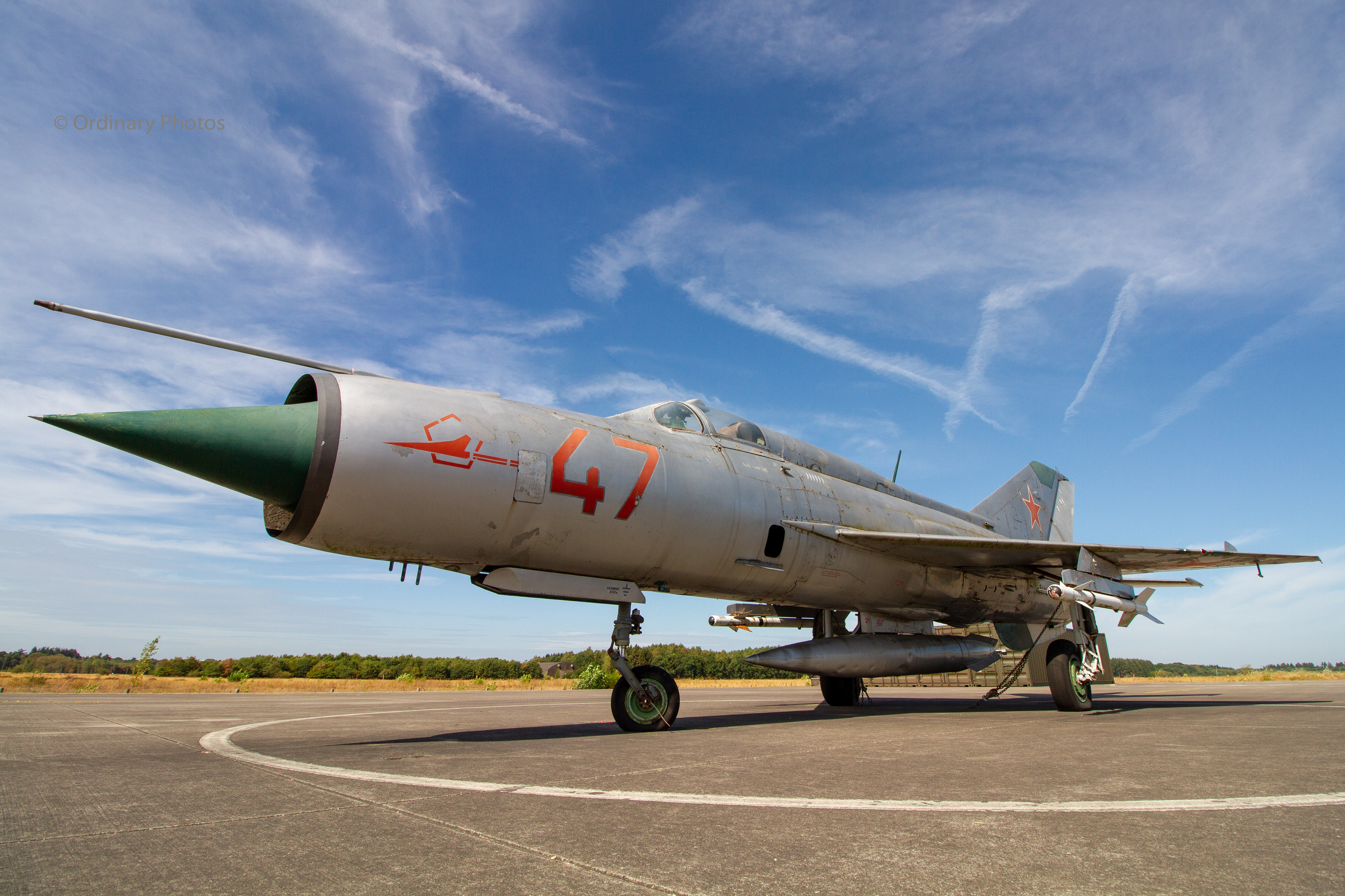 The MiG-21PFM 'Fishbed' SPS with registration 47 at Nationaal Militair Museum in Soesterberg