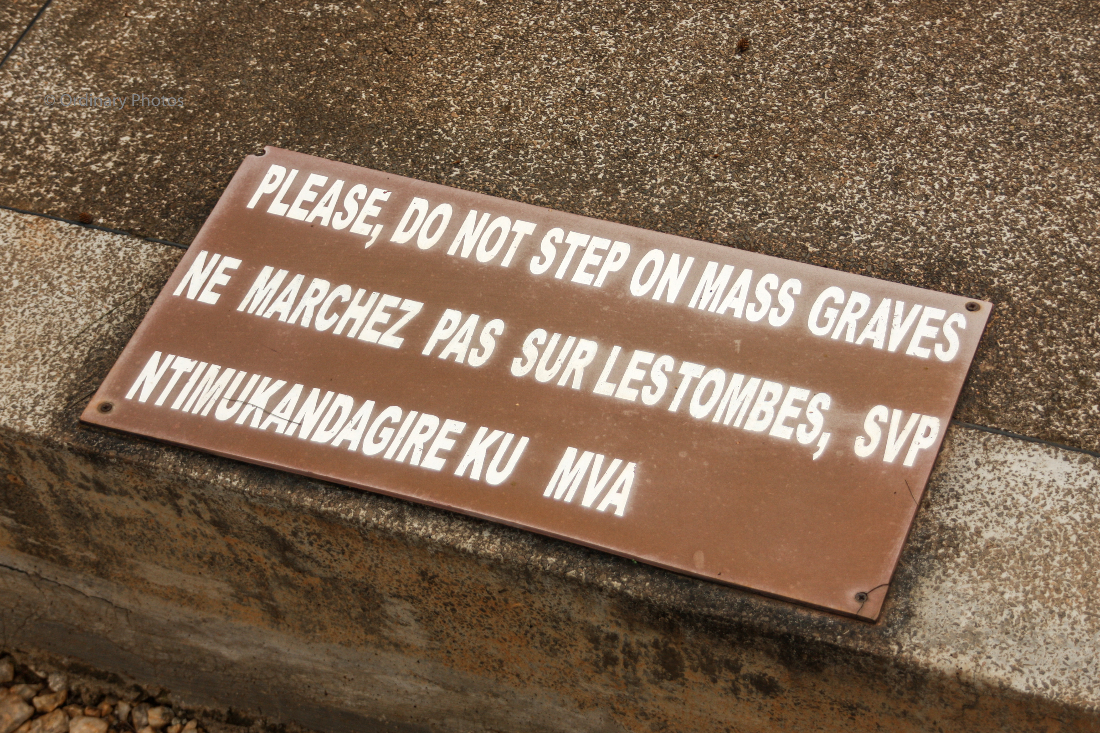 A mass grave at the Kigali Genocide Memorial