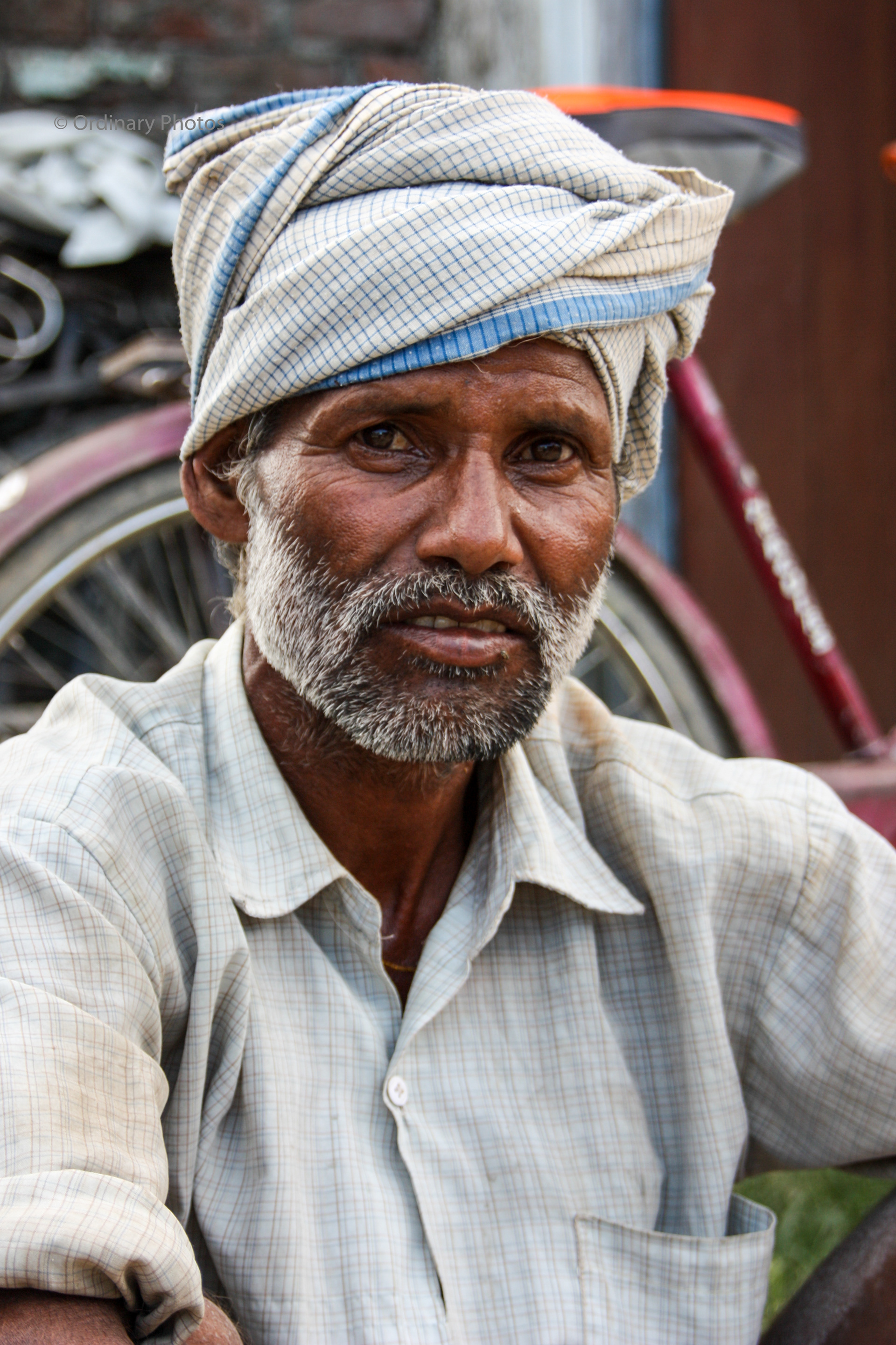 Portrait of a man in Lumbini, Nepal