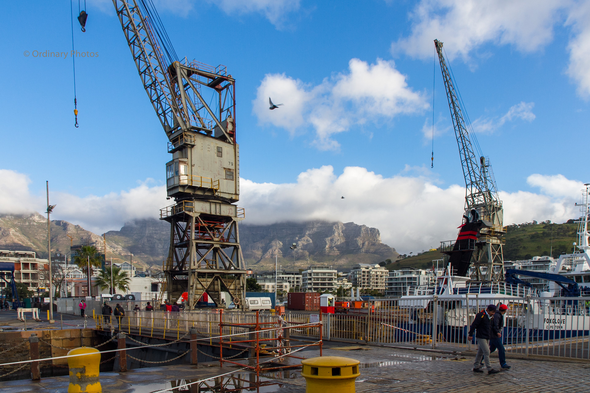 Table Mountain seen from Cape Town harbour