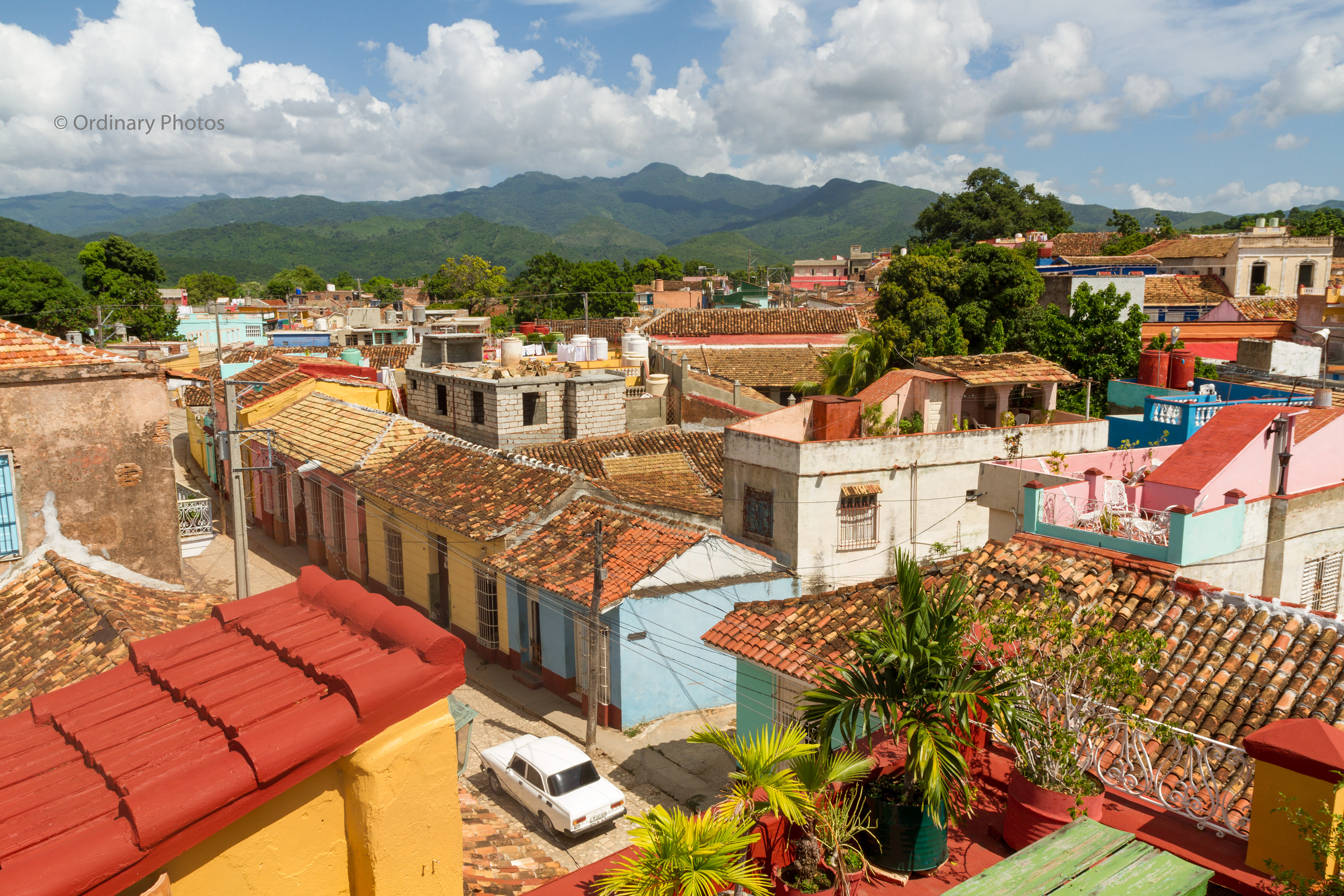 View over colourful Trinidad in Cuba