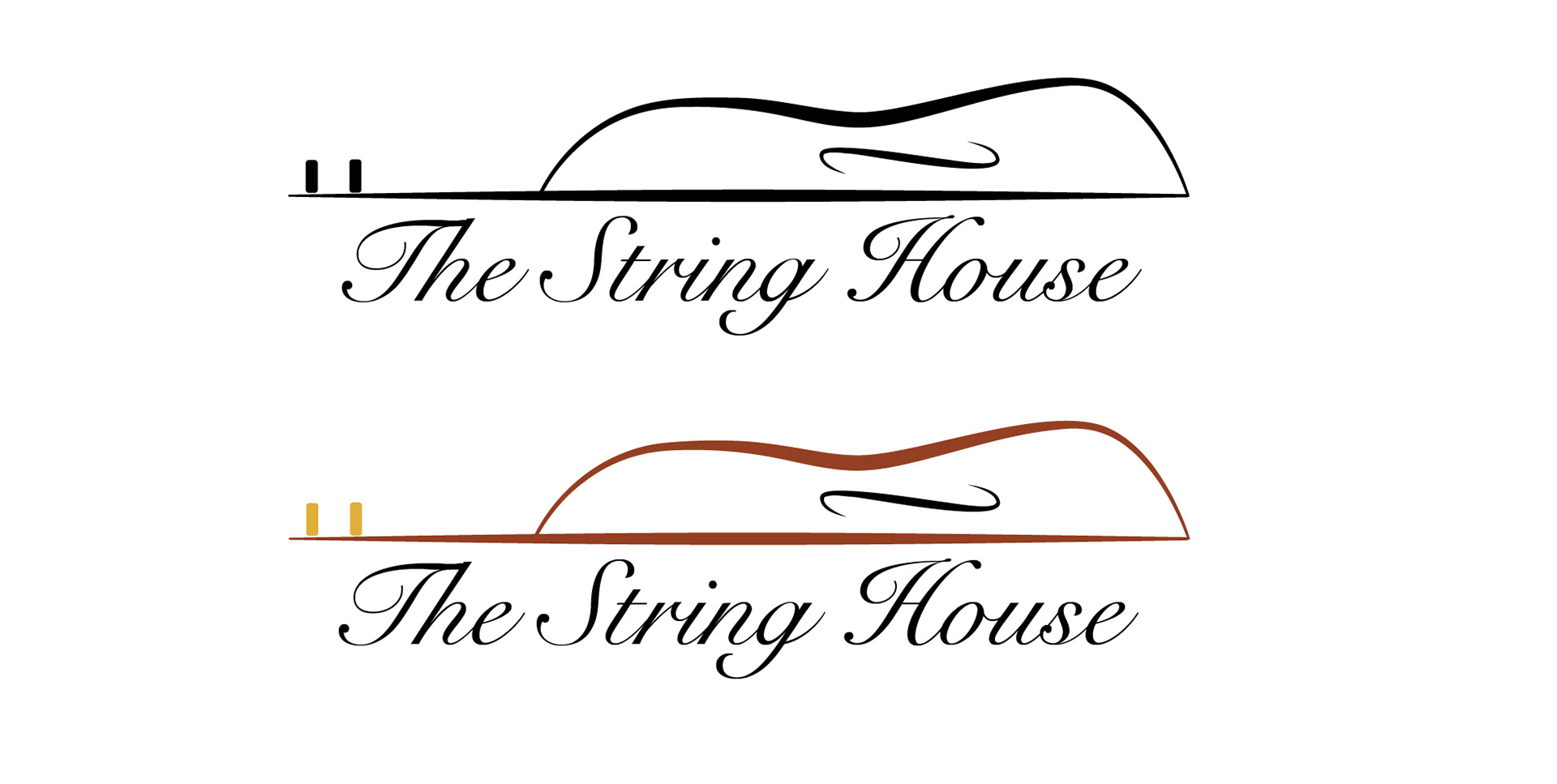 Main logo in black & white, and color