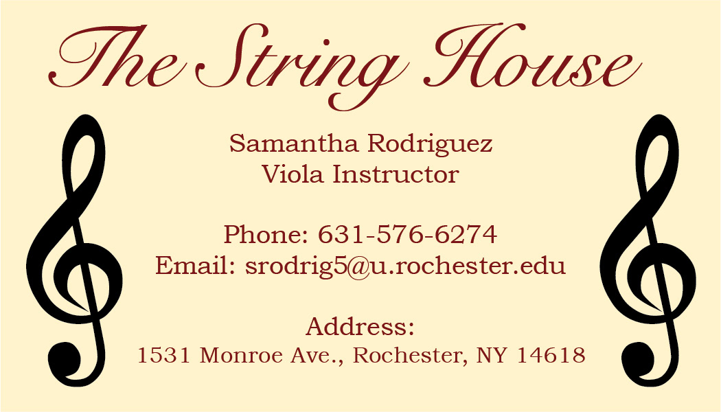 Back of business card