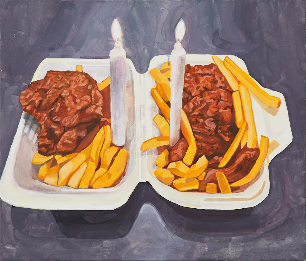 어떤 종류의 케이크, Some Kind of Cake, 2019, gouache on cotton, 53ｘ45.5 ㎝