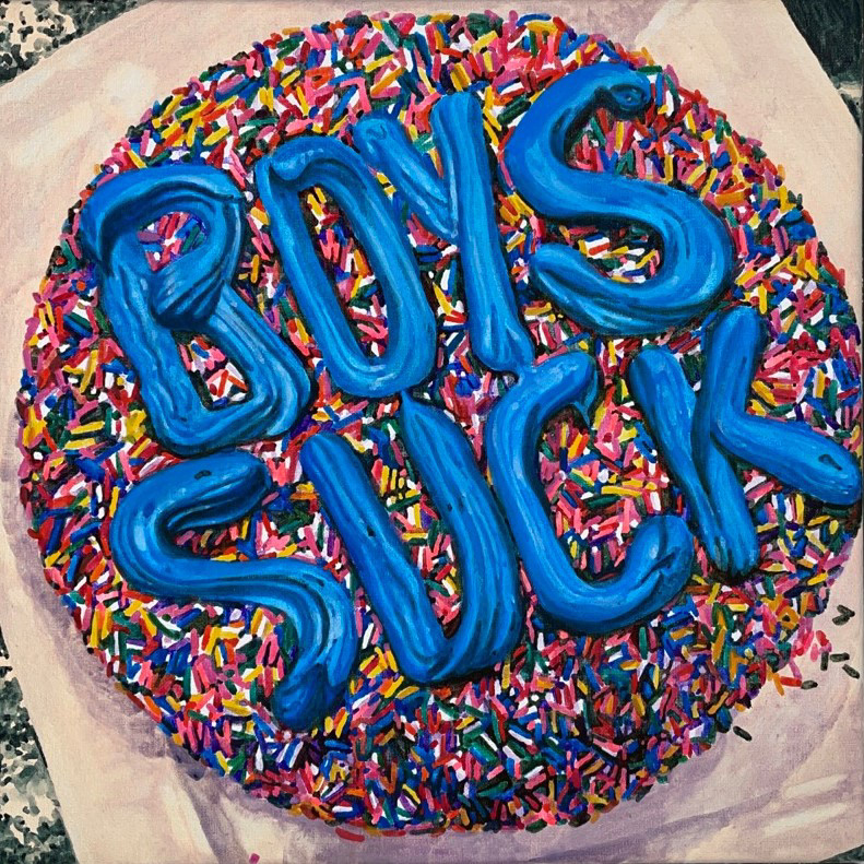 당신의 진실한 벗으로부터 Sincerely Yours, 2022, gouache on cotton, 22ｘ22 ㎝ 