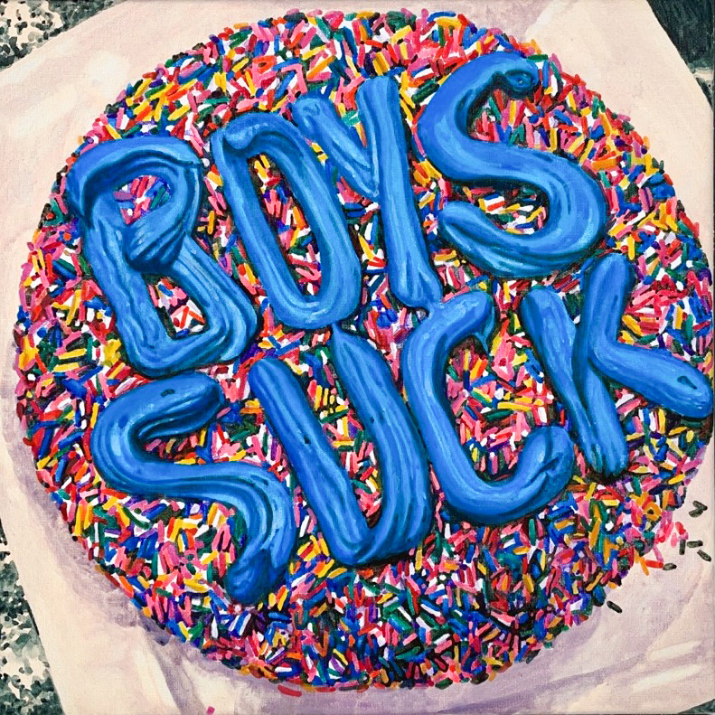 당신의 진실한 벗으로부터 Sincerely Yours, 2022, gouache on cotton, 22ｘ22 ㎝