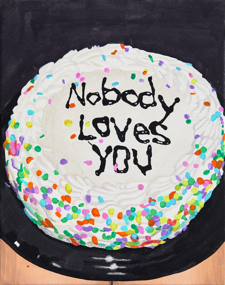 잔인하도록 정직한, Brutally Honest, 2019, gouache on cotton, 24ｘ19 ㎝