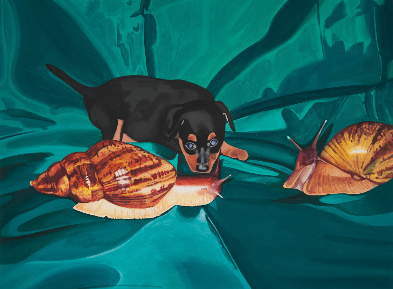 이름을 빼앗기면 돌아가는 길을 잊어버리게 돼 If You Lose Your Name, You’ll Forget the Way Back, 2022, gouache on cotton, 57.8ｘ77.7 ㎝