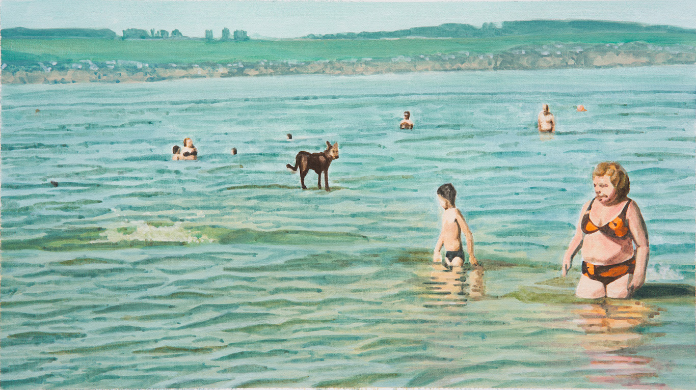 베드로야 내가 I Tell You Peter, 2021, gouache on cotton, 22.2ｘ39.6 ㎝