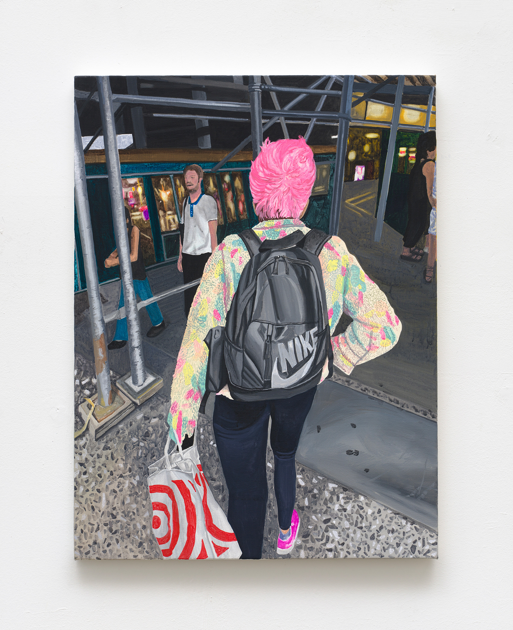 사랑하든가 떠나든가 Love It or Leave It, 2025, gouache on canvas, 60×45 cm