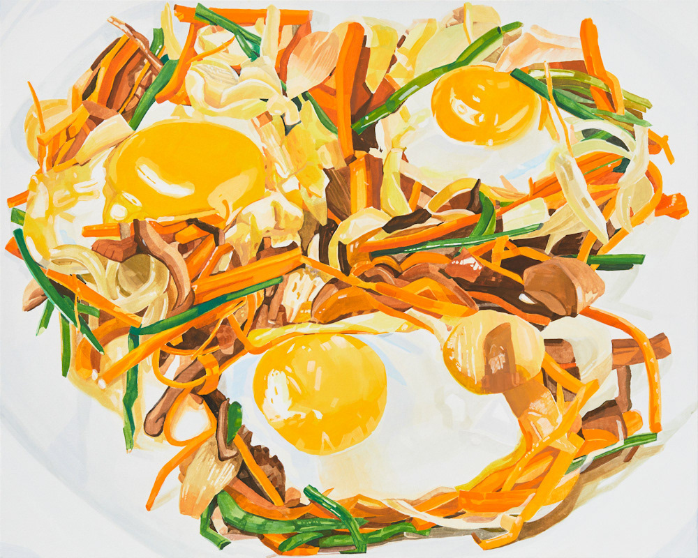 옥자육을 아시나요?, Do you know Okjayuk?, 2019, gouache on cotton, 72.7ｘ90.9 ㎝